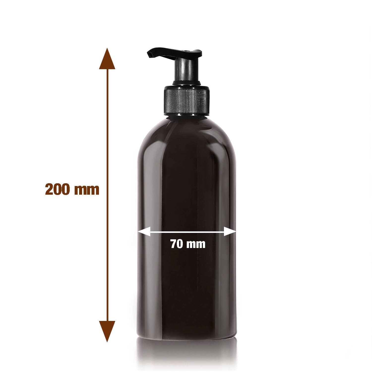 Oputec Seifenspender 2 x 500ml Seifenspender aus Kunststoff schwarz zum Befüllen – Bild 4 von 5