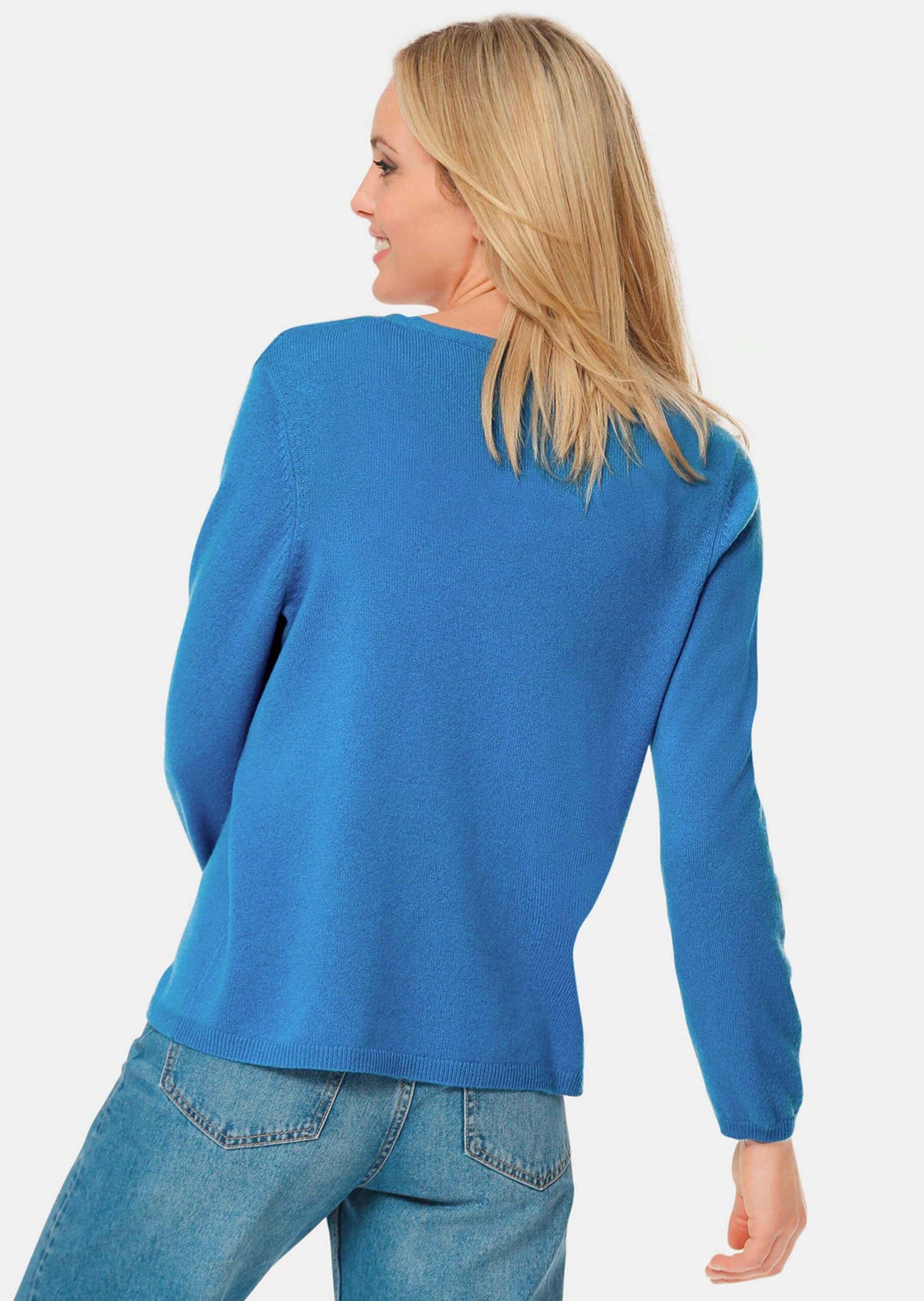 GOLDNER Strickjacke Kurzgröße: Kaschmirstrickjacke mit V-Ausschnitt günstig online kaufen