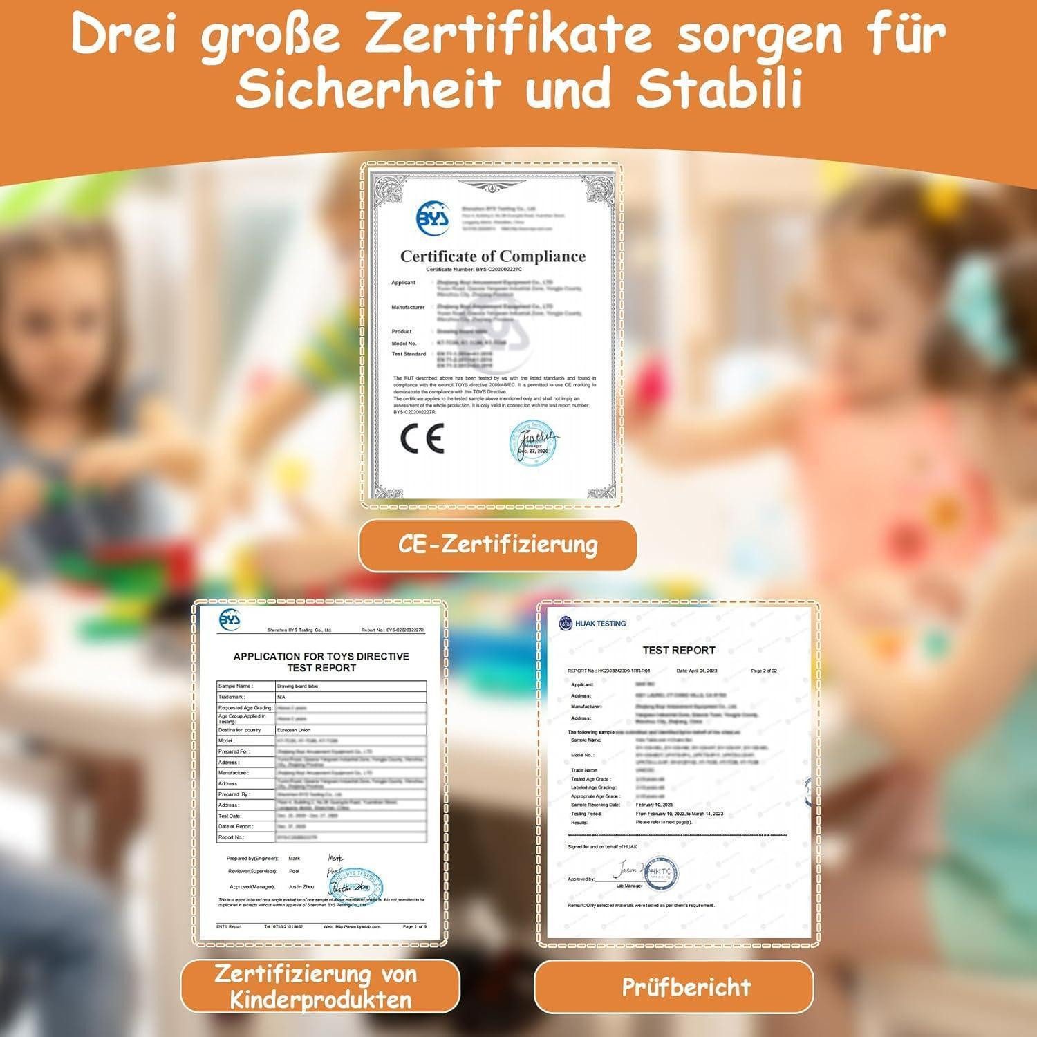 LuxusKollektion Kindertisch Kindertisch Höhenverstellbar 6 Stühle Plastik 60 x 60 x 120 cm Gelb