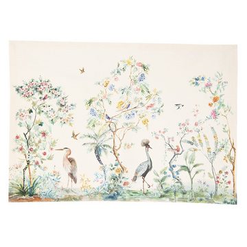Platzset, Birds in Paradise, Clayre & Eef, (Set, 2-St., 2-teilig), Tischsets Platzsets (2 Stück) Platzdeckchen ca.48x33cm Baumwolle