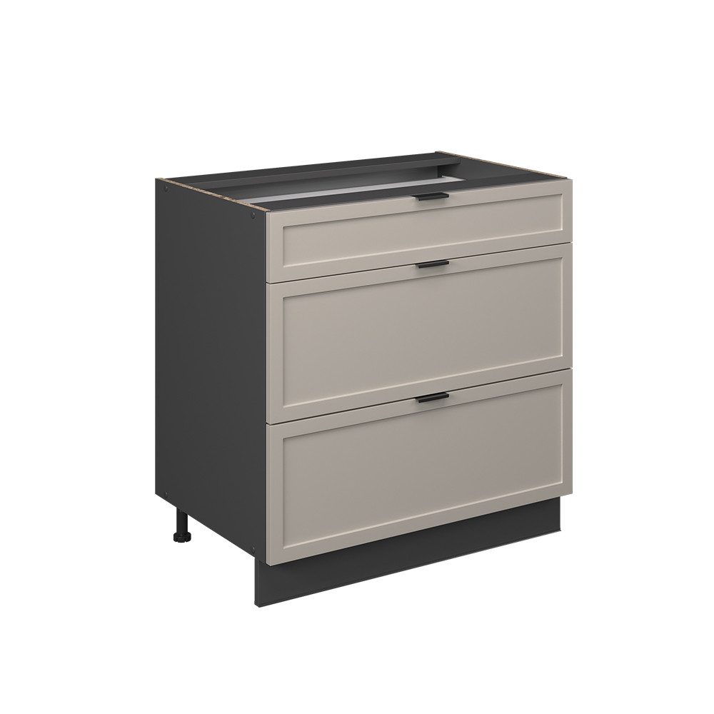 Vicco Unterschrank Fame-Line, GrauBeige/Anthrazit, 80 cm günstig online kaufen