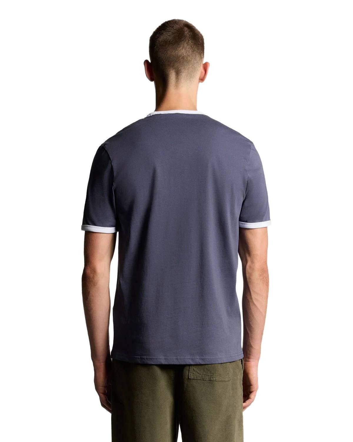 Lyle & Scott T-Shirt T-Shirt Lyle&Scott Ringer kontrastfarbene Bündchen günstig online kaufen