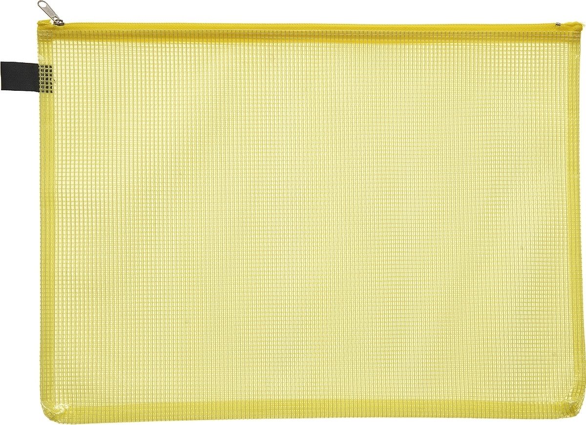 Prospekthülle Reißverschlusstasche A4 PVC gelb