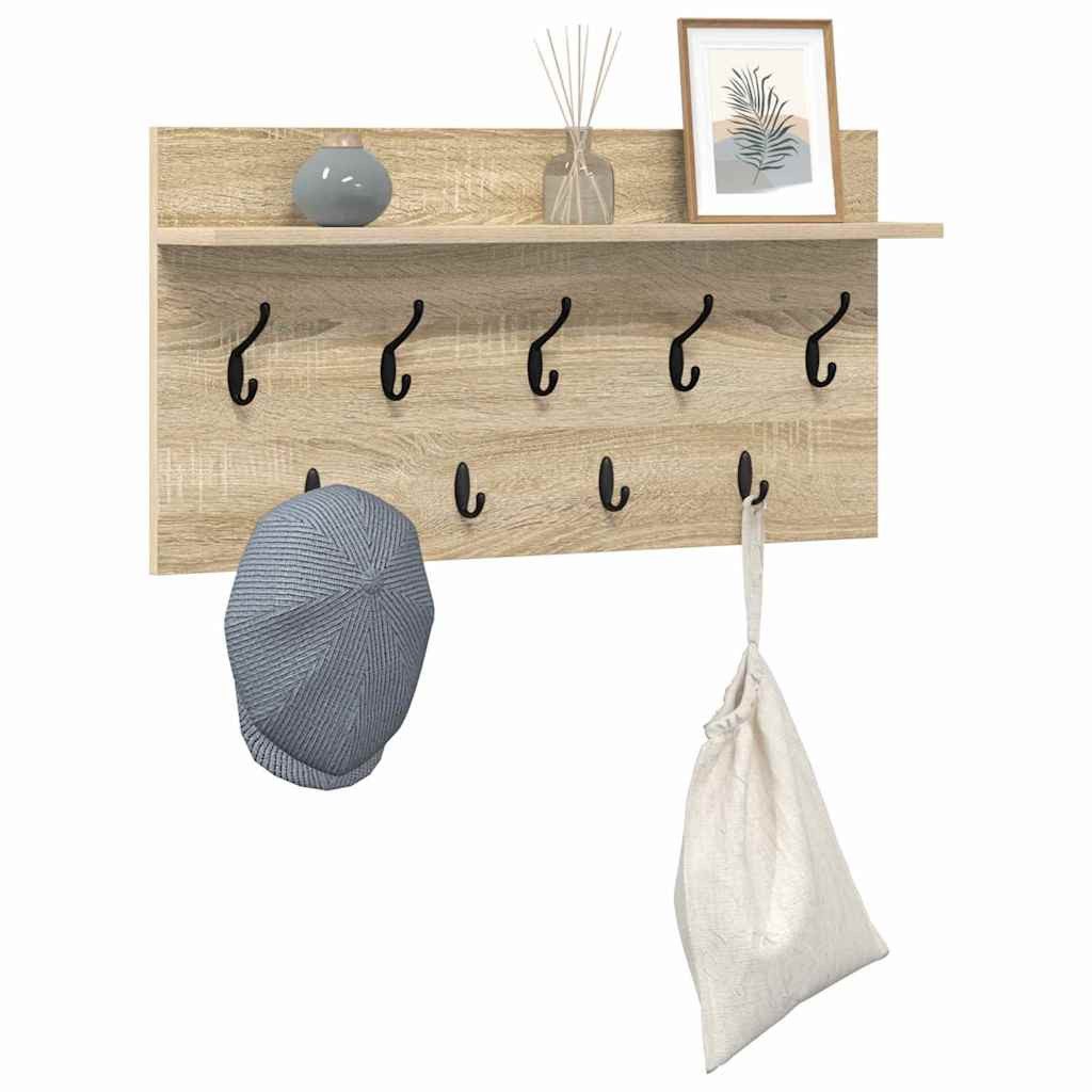 vidaXL Regal Wandmontierter Kleiderständer Sonoma Eiche günstig online kaufen