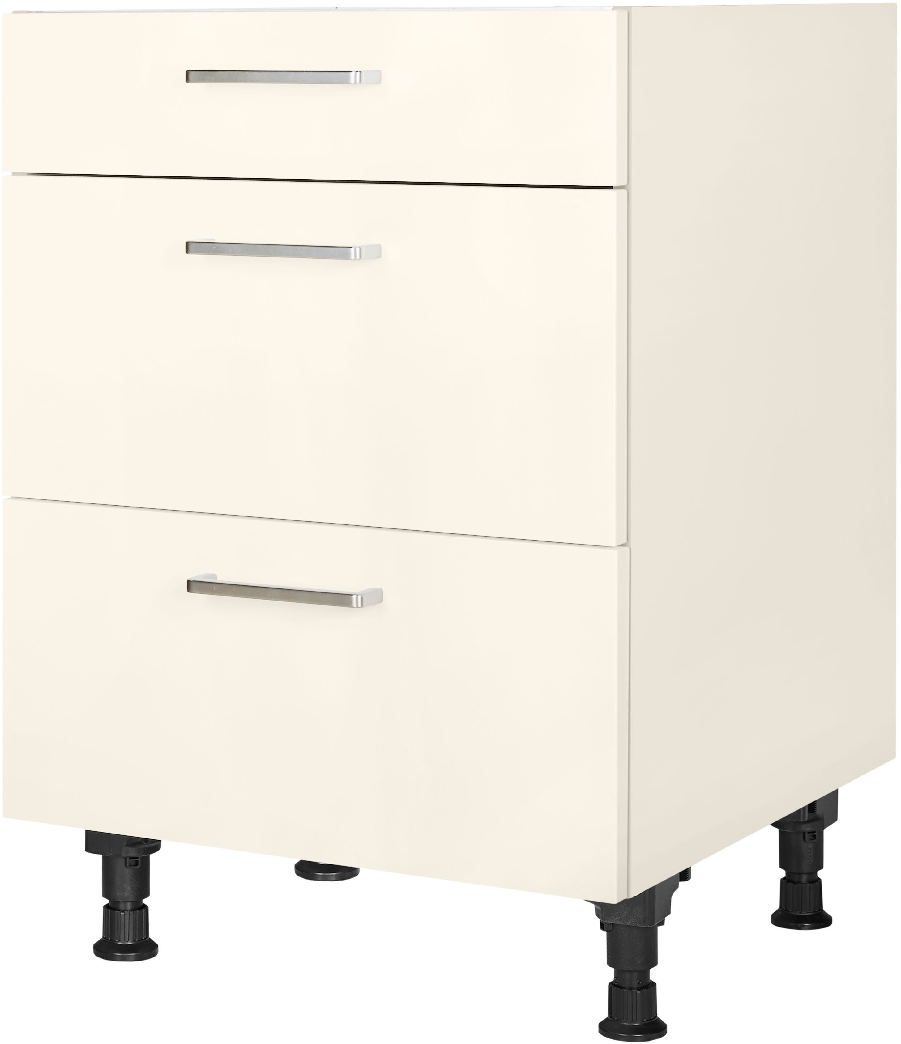 nobilia® Kochfeldumbauschrank "Touch", vormontiert, mit Schubkasten und Auszügen, in den Breiten 60 und 90 cm