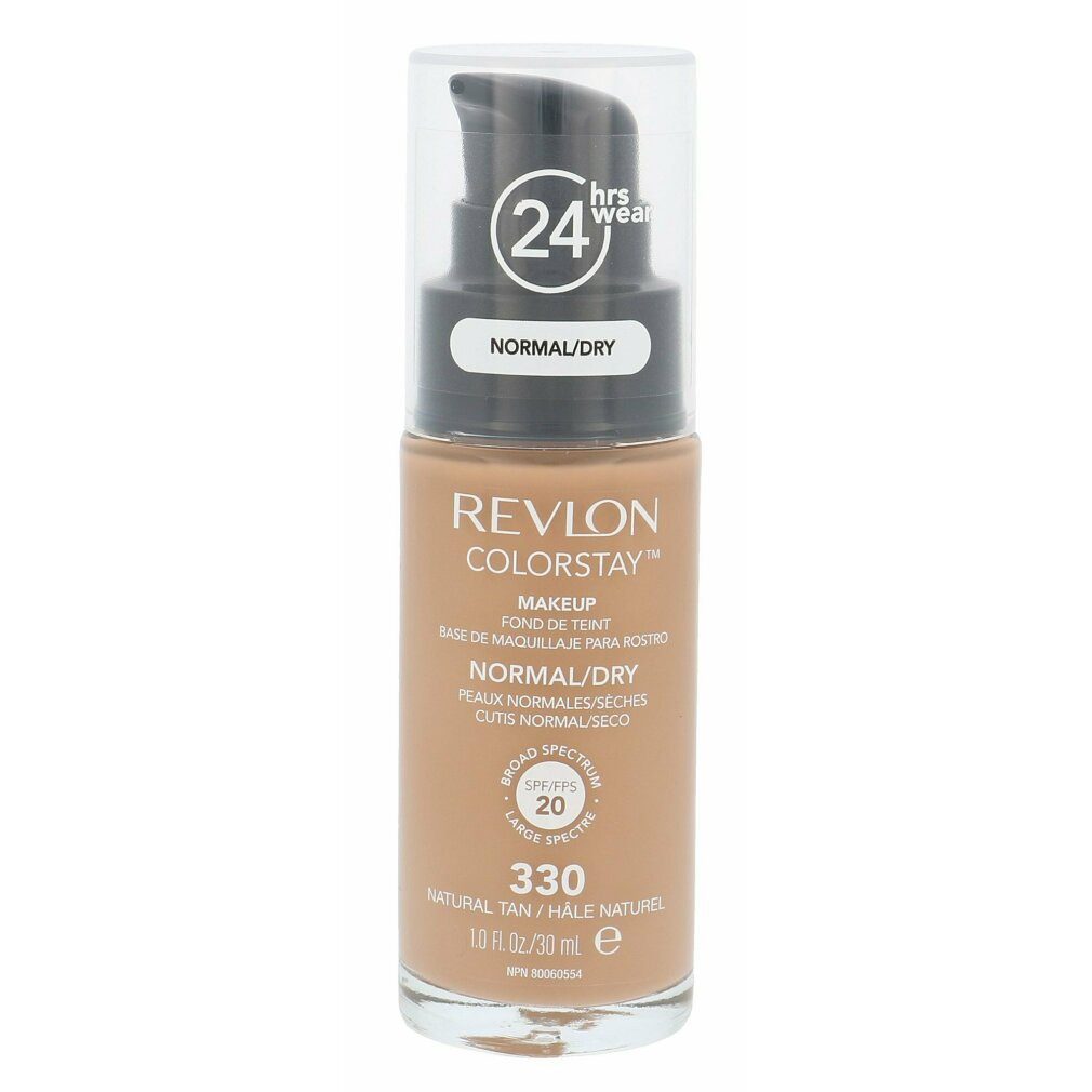 Revlon Foundation colorstay Mit Pump Makeup Normale trockene Haut 330 Natural Tan 30ml