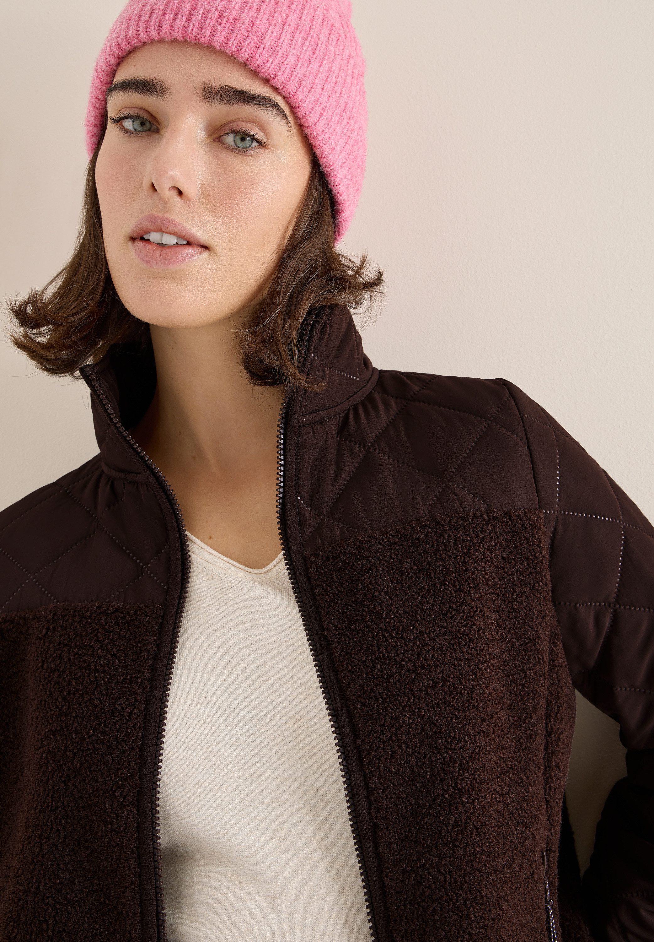 CECIL Fellimitatjacke mit Reißverschluss-Detail günstig online kaufen