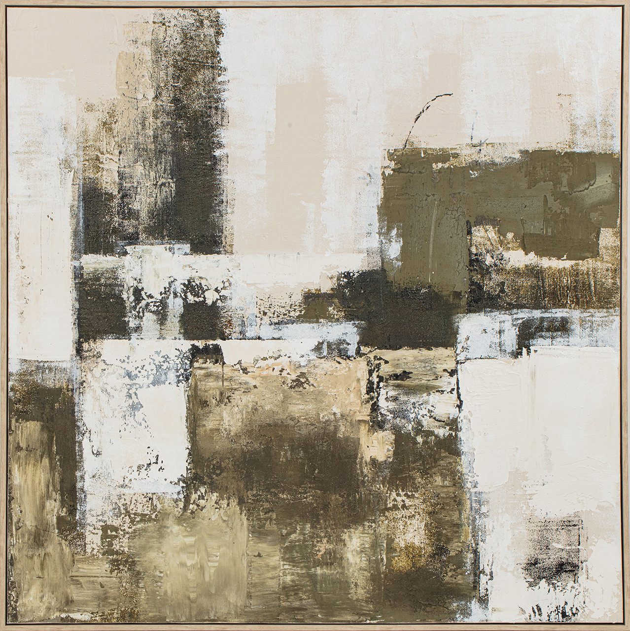ArtUniverse Gemälde Leinwandbild Expressive Abstract 100 x 100 cm, Abstrakt