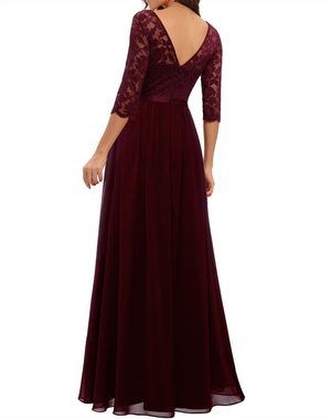AFAZ New Trading UG Abendkleid Damen Ballkleid Maxi Lang Abendkleider Elegant für Hochzeit Spitzen Cocktailkeid