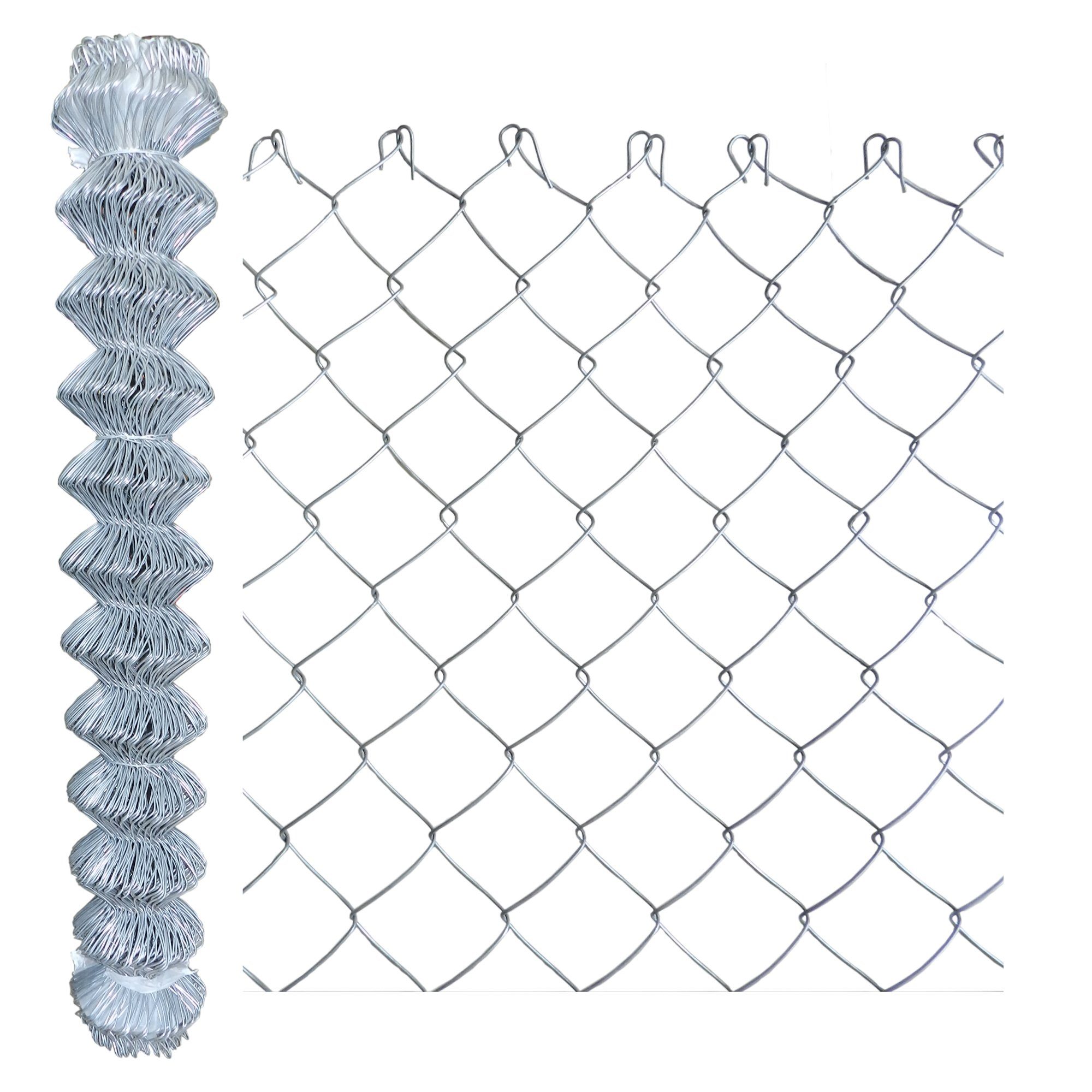 VaGo-Tools Maschendrahtzaun Maschendrahtzaun Drahtzaun 60x60mm Höhe 125cm, (Stück)