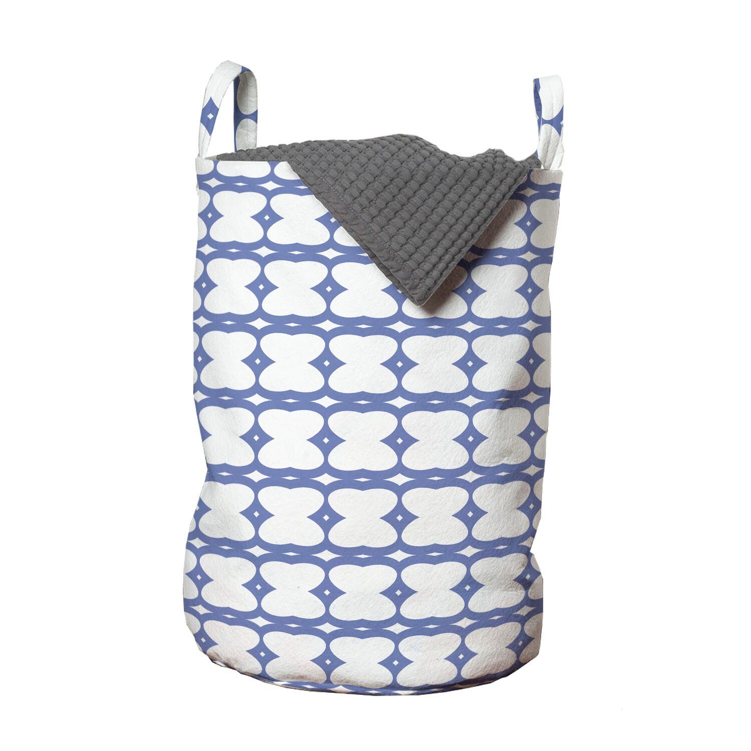 Abakuhaus Wäschesäckchen Wäschekorb mit Griffen Kordelzugverschluss für Waschsalons, Abstrakt Schmetterlinge Zusammen Sterne | Wäschesäcke