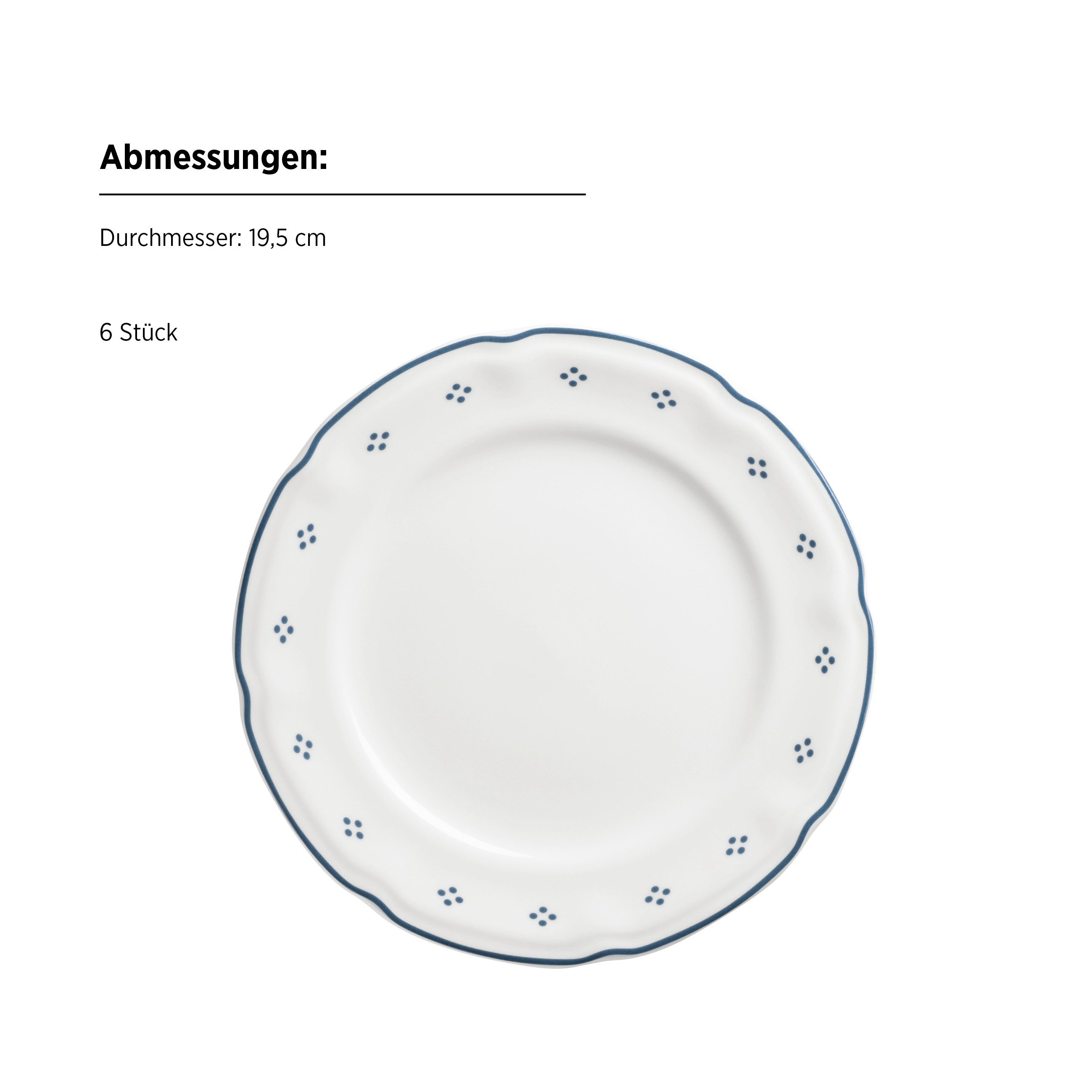 MÄSER Kaffeeservice Lova (18-tlg), 6 Personen, Porzellan