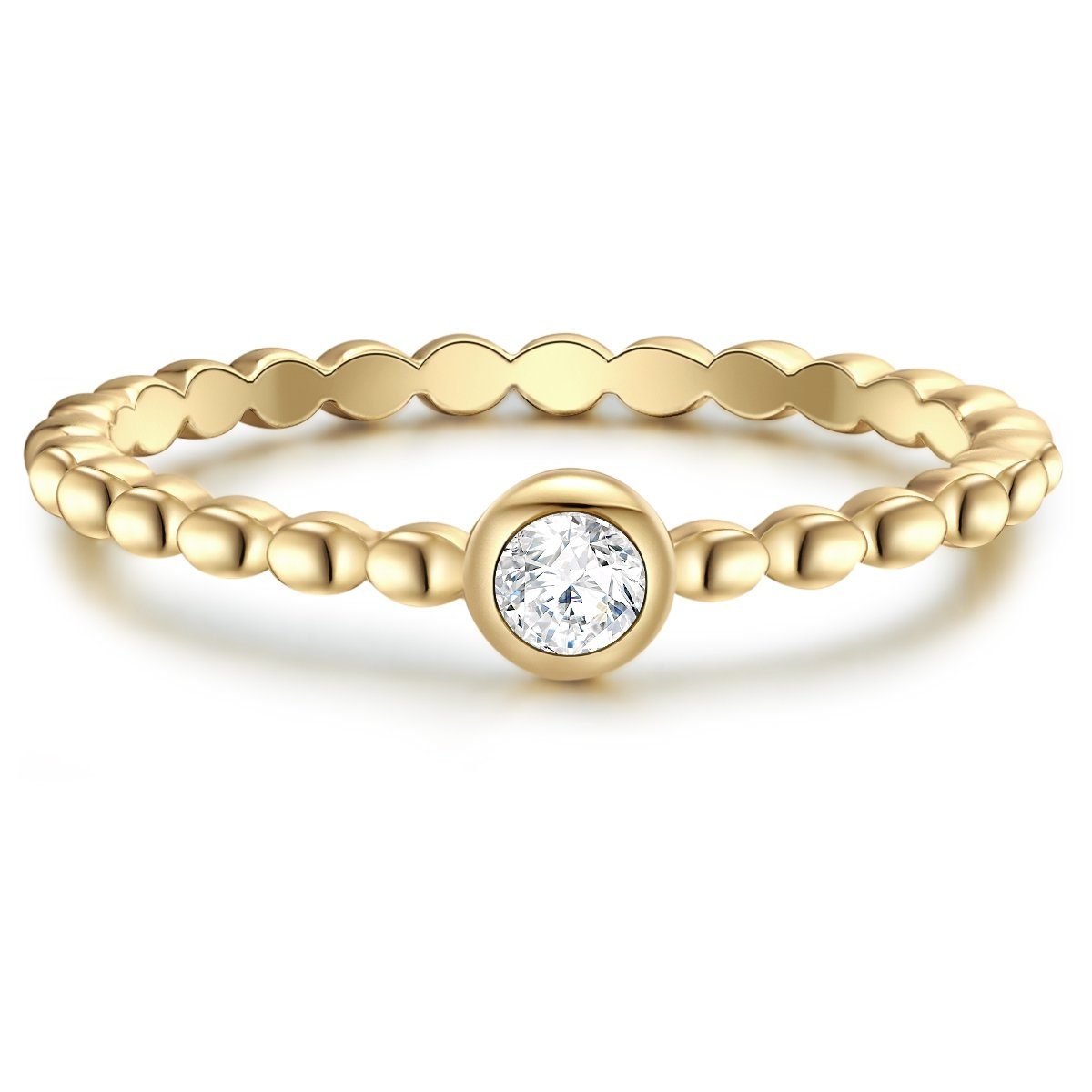 Silberring gelbgold