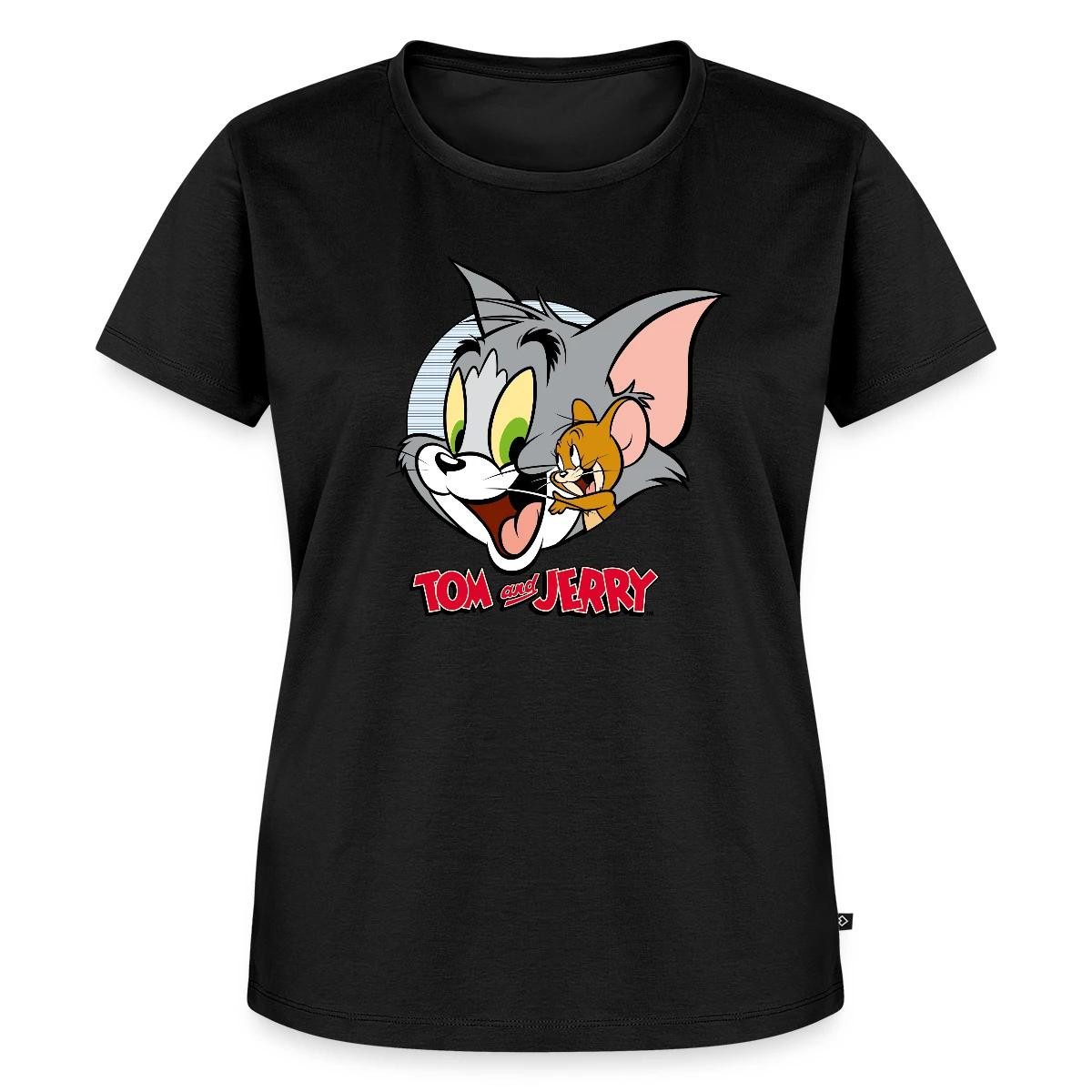 Spreadshirt T-Shirt Tom Und Jerry Verschmust Frauen Premium T-Shirt (1-tlg)