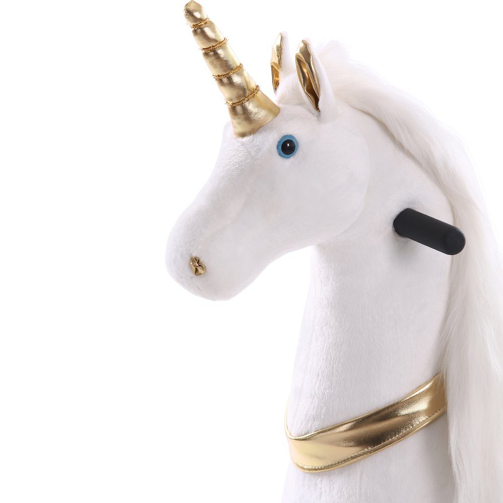 Sweety-Toys Reittier Sweety Toys 11339 Reittier groß Einhorn auf Rollen für 4 bis 9 Jahre