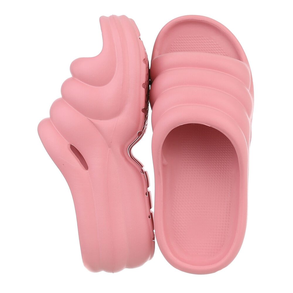 Ital-Design Damen Mules Strand Plateausandaletten (86192859) Keilabsatz/Wed günstig online kaufen