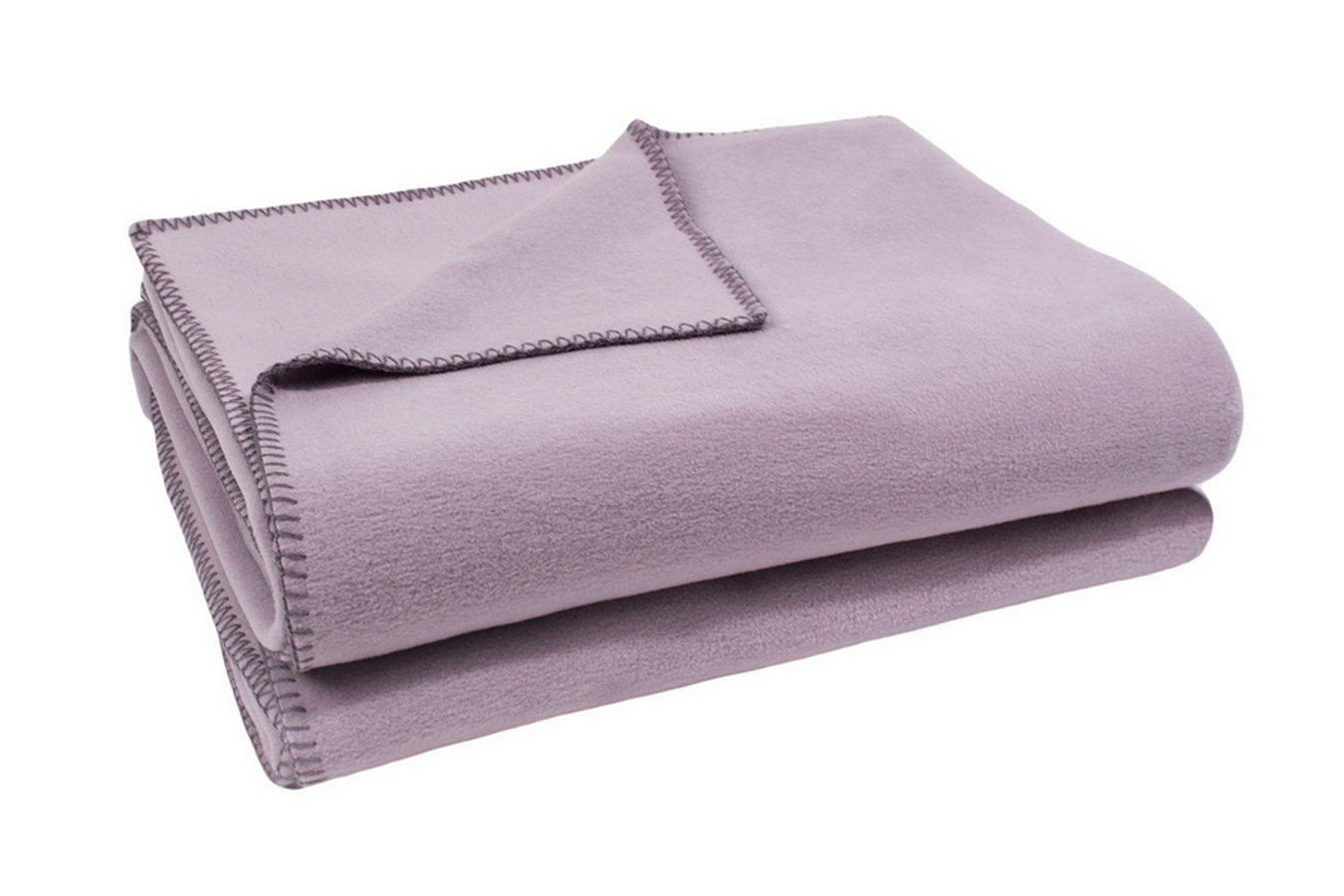 Wohndecke zoeppritz Soft-Fleece Decke 180 x 220 cm lavendel, zoeppritz