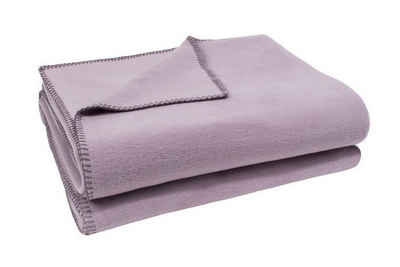 Wohndecke zoeppritz Soft-Fleece Decke 180 x 220 cm lavendel, daslagerhaus living