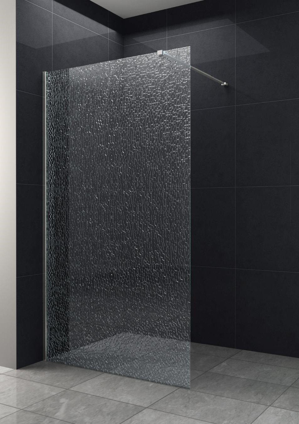 Home Systeme Walk-in-Dusche Duschtrennwand Klarglas Duschkabine günstig online kaufen