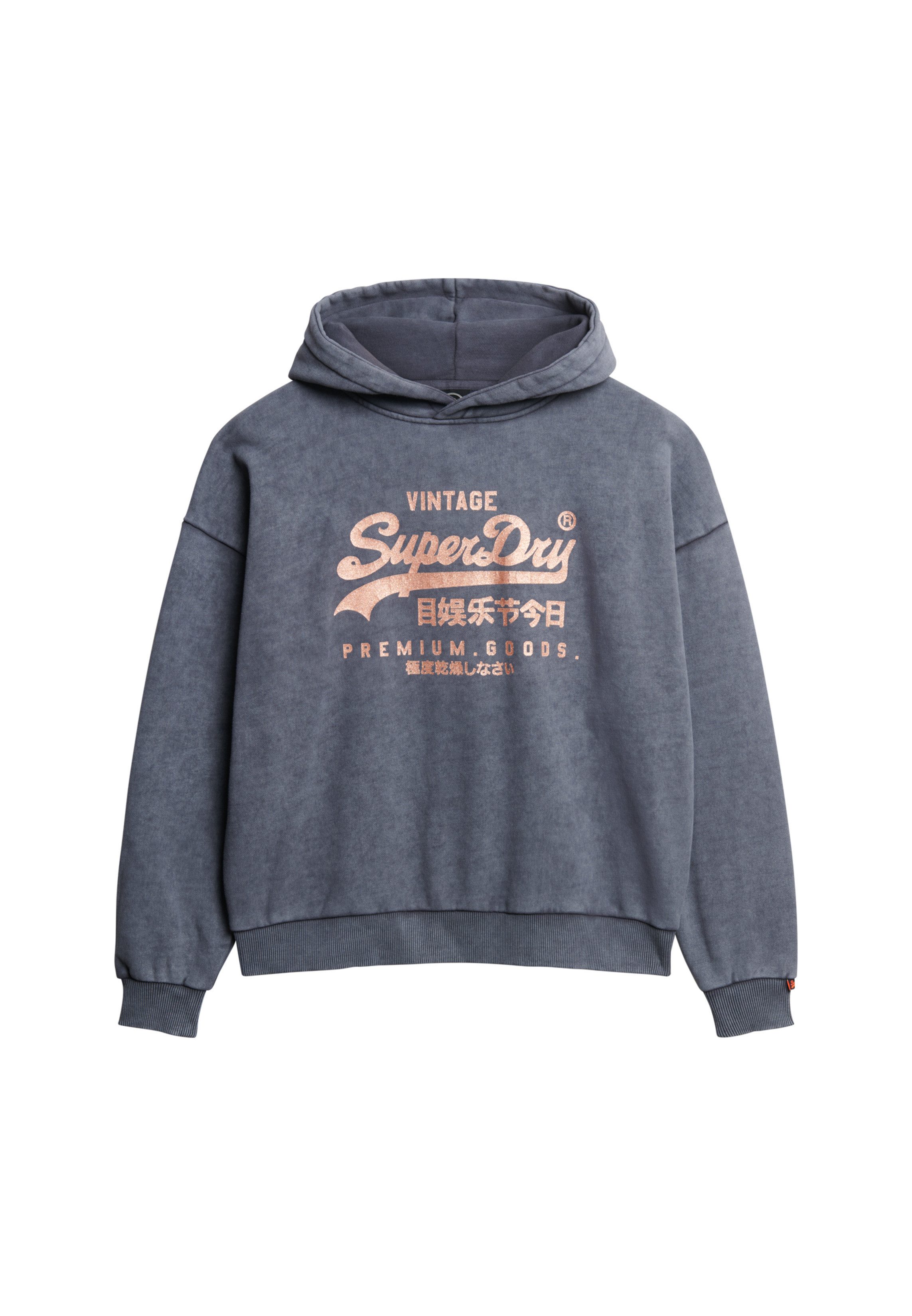 Superdry Kapuzensweatshirt VL METALLIC RELAXED HOOD
