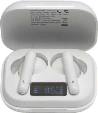 Denver »TWE-38 Kabelloser-« In-Ear-Kopfhörer (Freisprechfunktion, integrierte Steuerung für Anrufe und Musik, LED Ladestandsanzeige, True Wireless, Bluetooth)