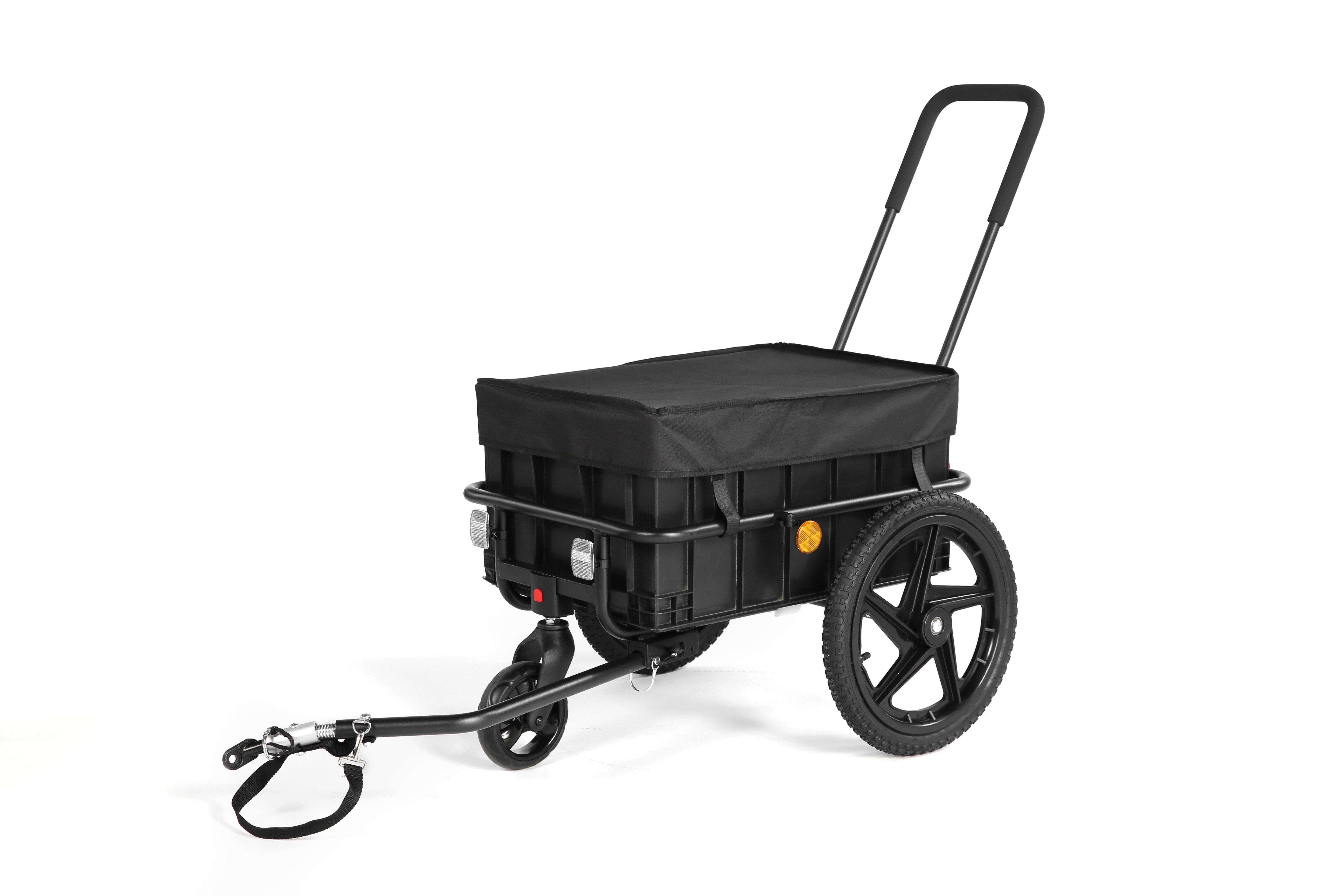 Fine Life Pro Fahrradlastenanhänger 2-in-1 Fahrrad-Lastenanhänger & Kinderwagen, Tragfähigkeit 40 kg
