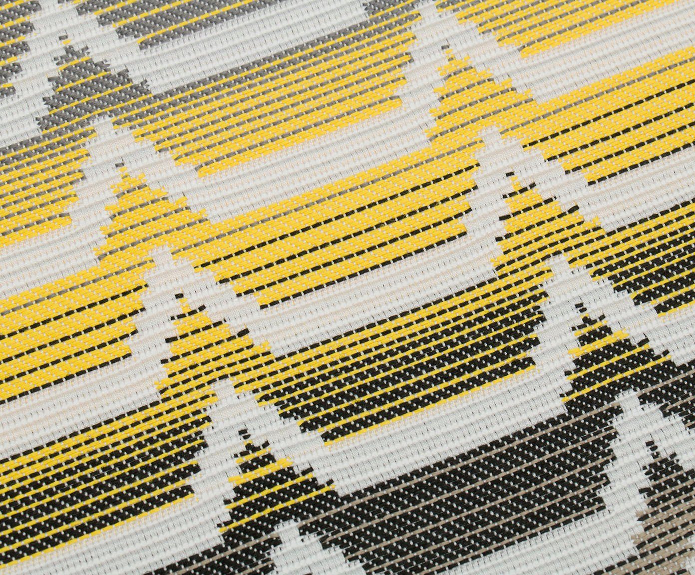 anthrazit, Tischläufer (1-tlg) gelb, Gözze taupe Naxos