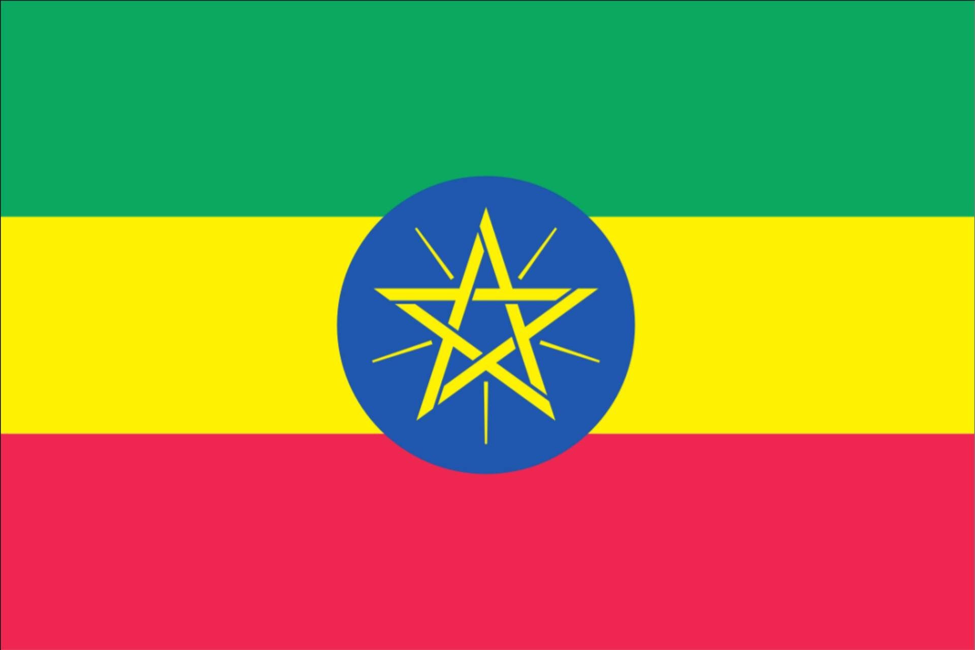 flaggenmeer Flagge Flagge Äthiopien 110 g/m² Querformat