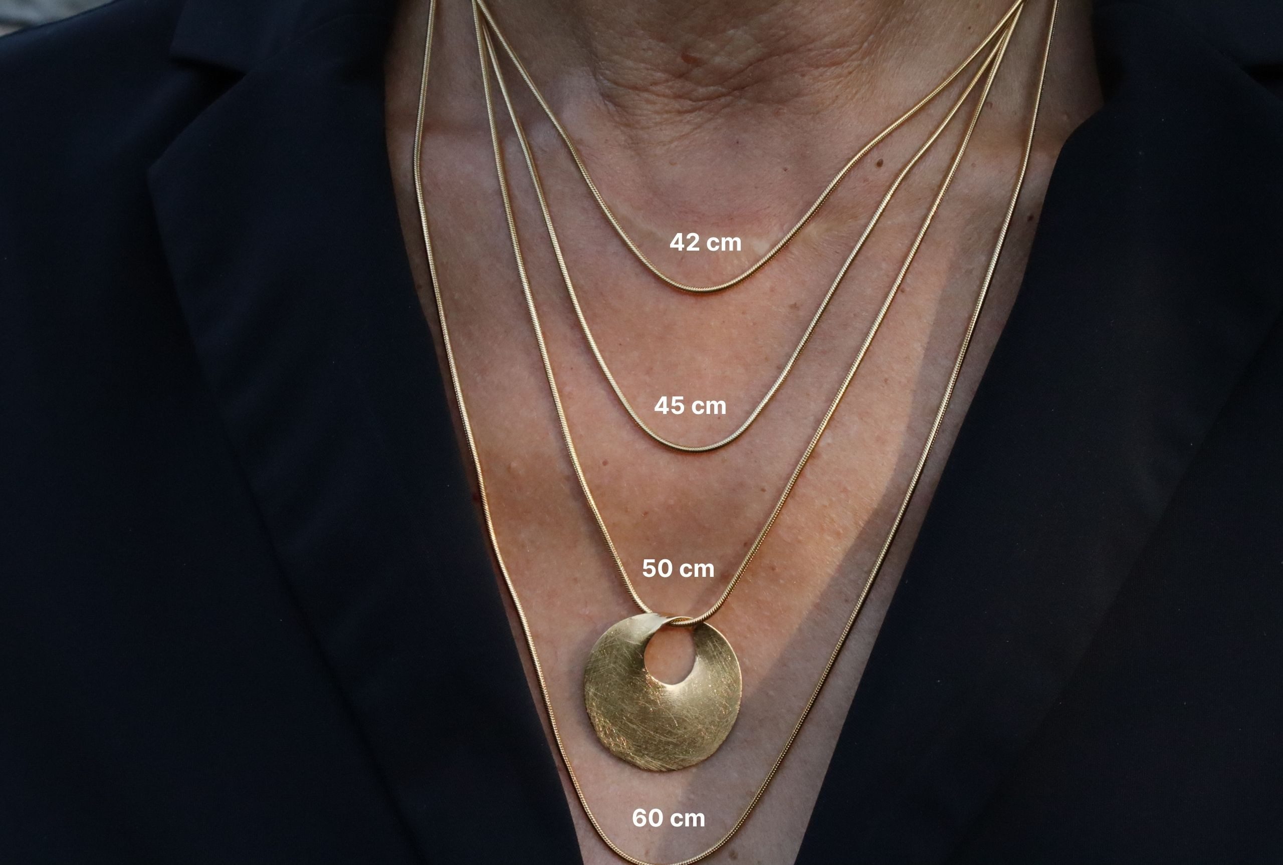 SILBERMOOS Schlangenkette Vergoldete klassische Schlangenkette, 925 Sterling Silber