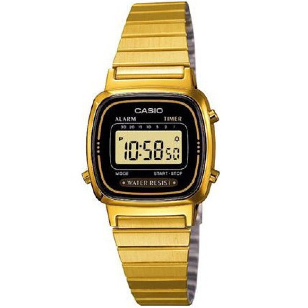 CASIO Luxusuhr Damen-Armbanduhr Digital Quarz LA670WGA-1DF