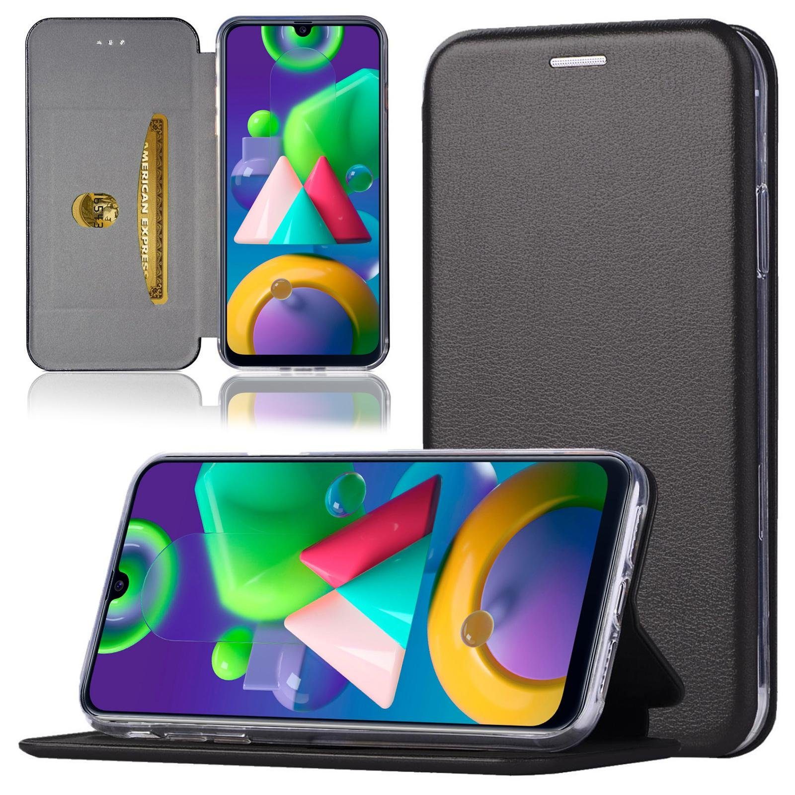 Numerva Handyhülle Handy Tasche Book Case für Samsung Galaxy M52 5G, Klapphülle Flip Cover Hardcover Schutz Hülle Etui