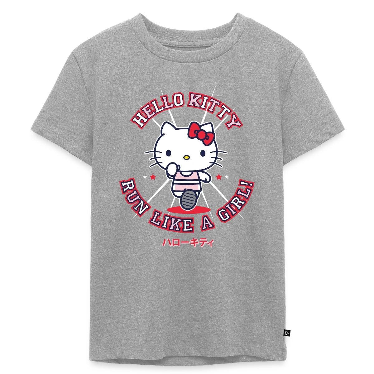 T-Shirt Hello Kitty Run Like A Girl Sport Kinder Premium T-Shirt