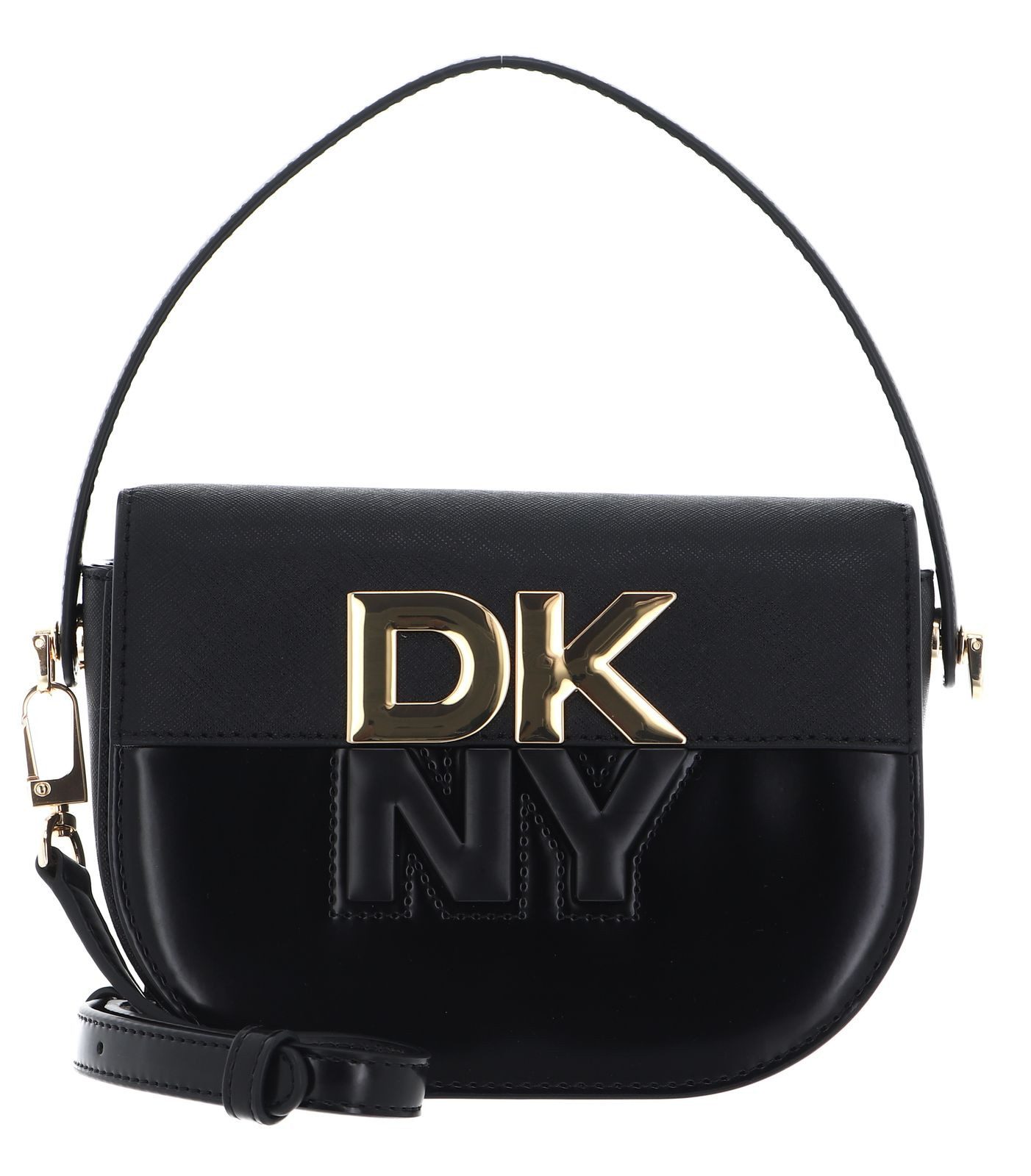 DKNY Umhängetasche Flap Crossbody Bag, aus echtem Rindsleder