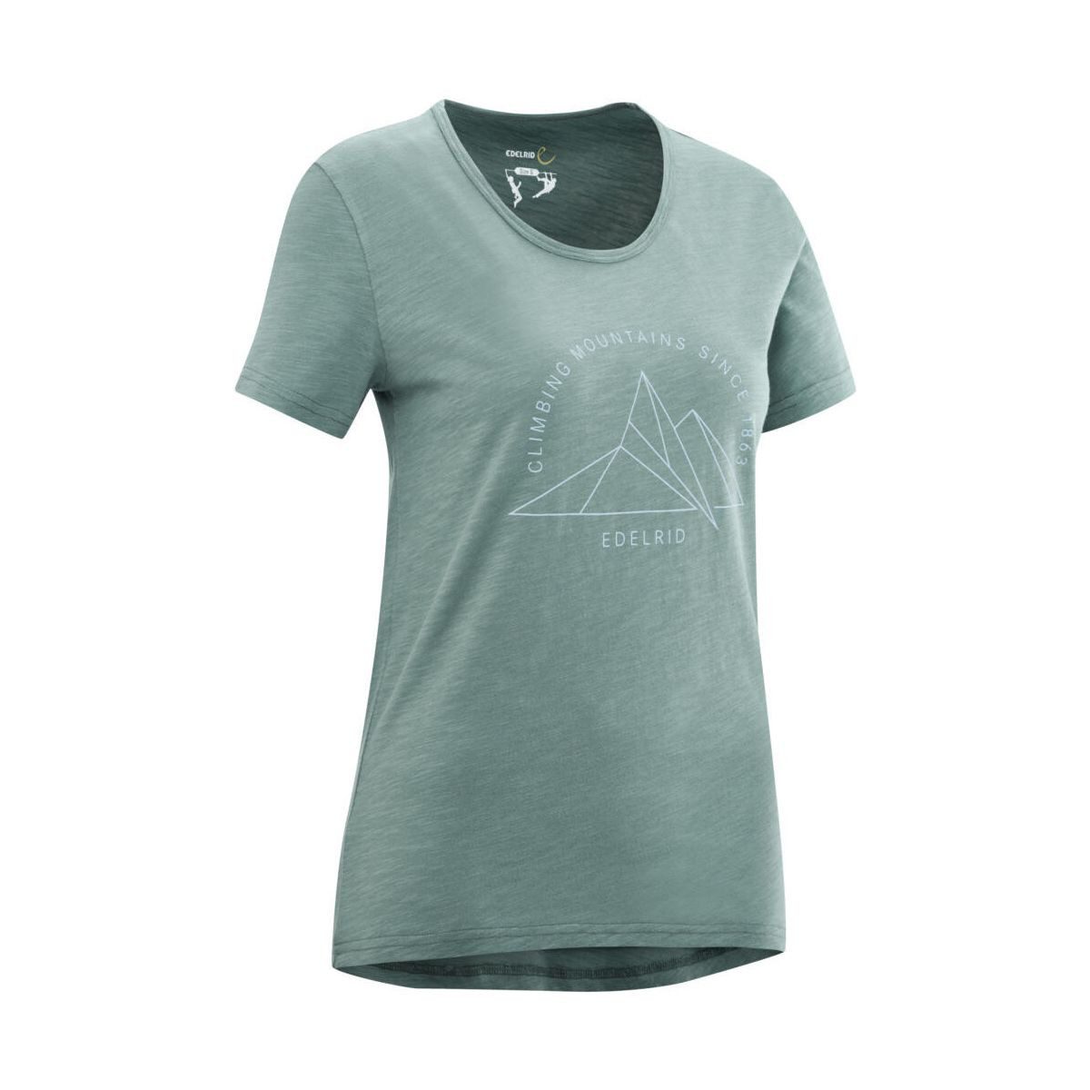 Edelrid Kurzarmshirt Wo Highball T-shirt V Stilvolles T-Shirt aus 100 % Biobaumwolle mit einzigartiger Struktur
