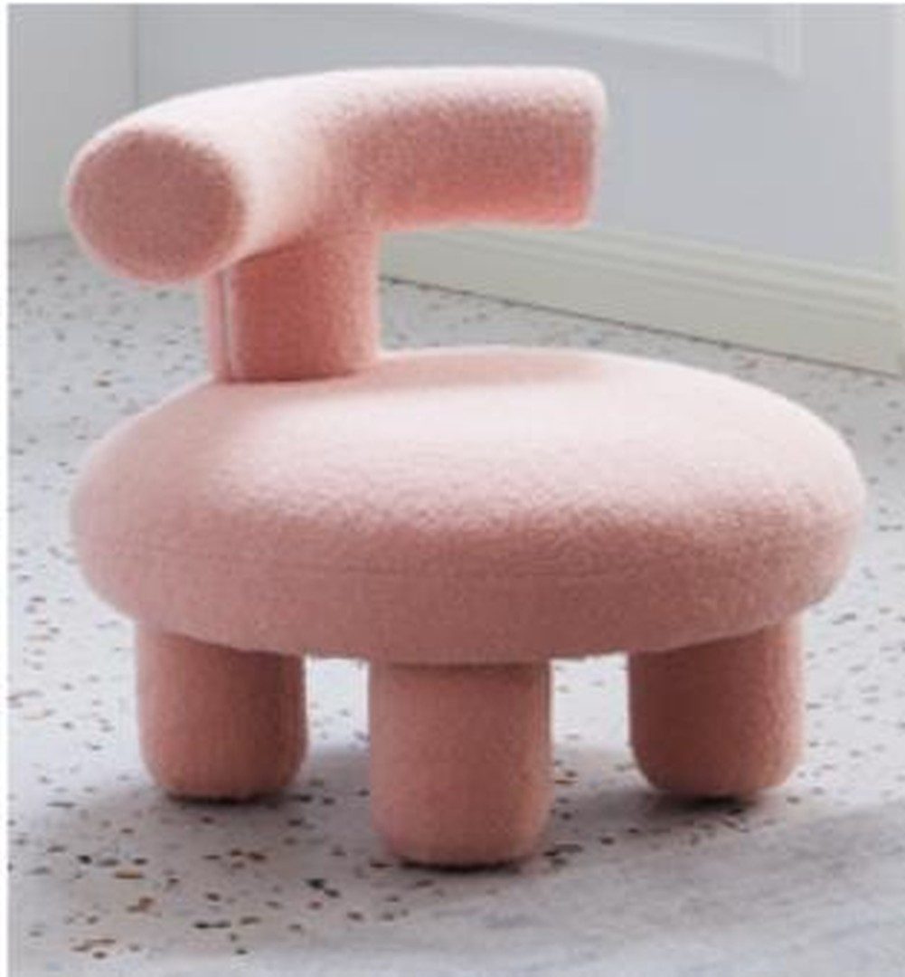 JVmoebel Kindersessel Ponystuhl in Rosa mit hochwertiger Polsterung und Holzuntergestell (1-St), Made in Europa