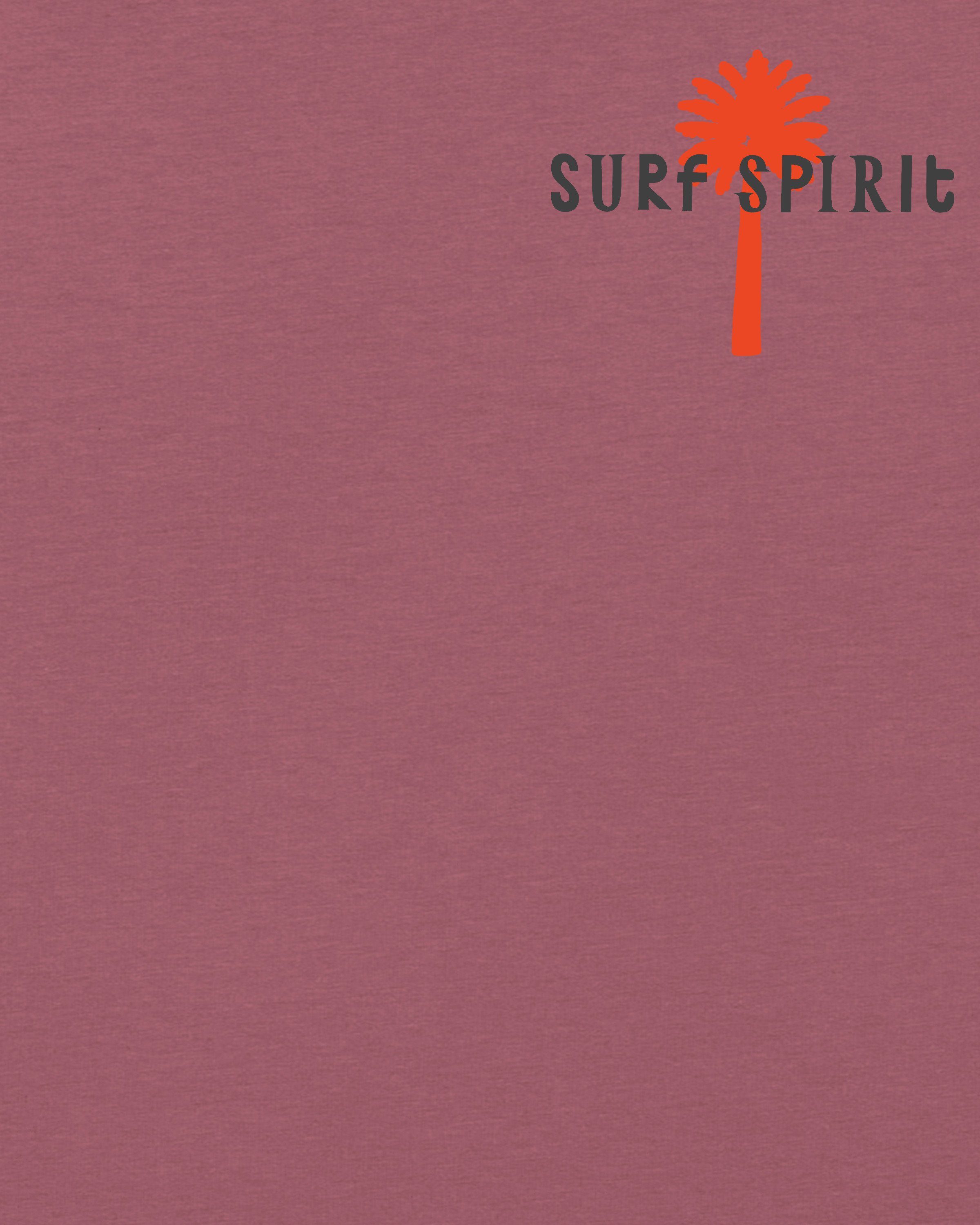 (1-tlg) Spirit Print-Shirt wat? Surf Apparel Rose Hibiscus