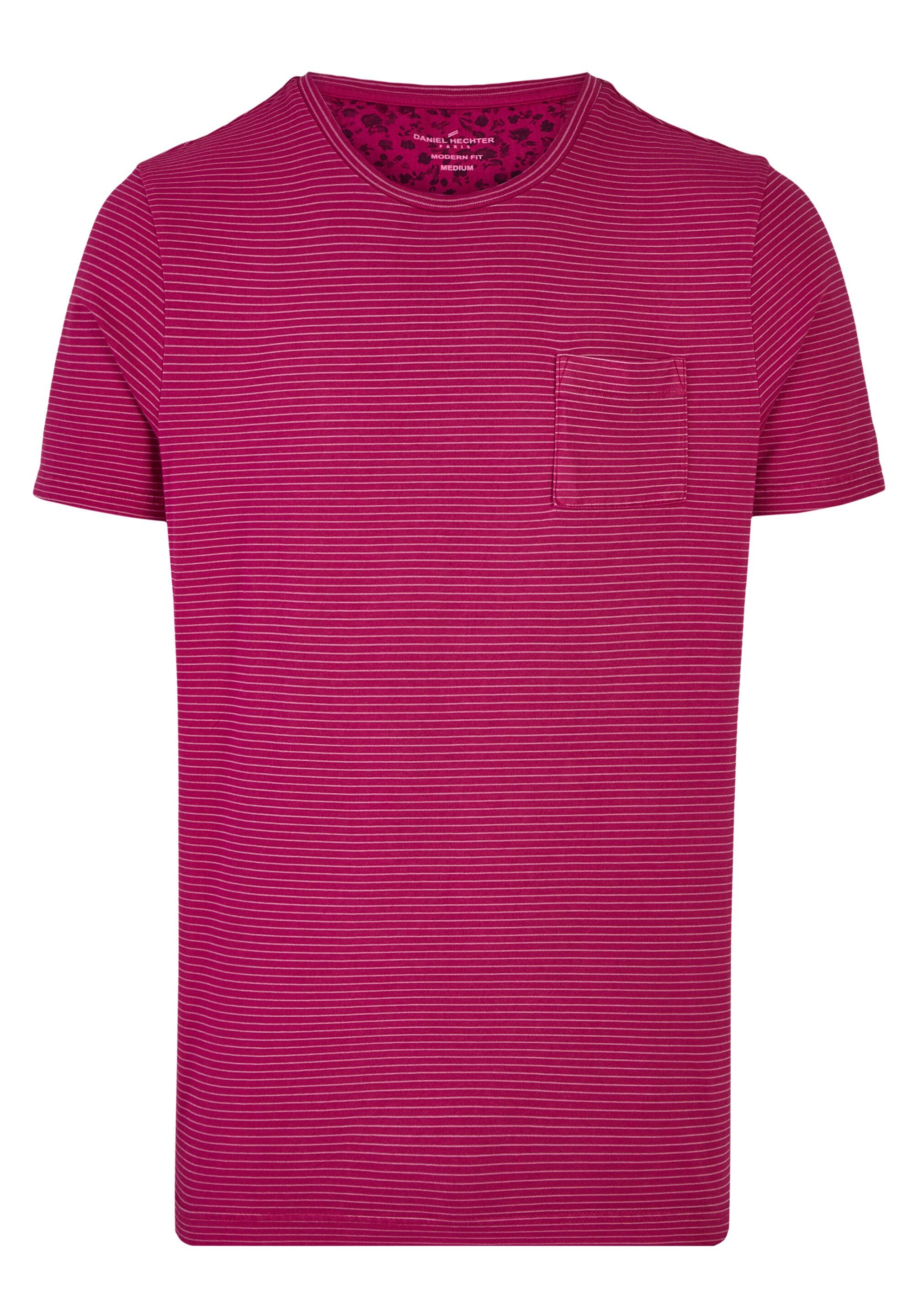 HECHTER PARIS T-Shirt Brusttasche purple