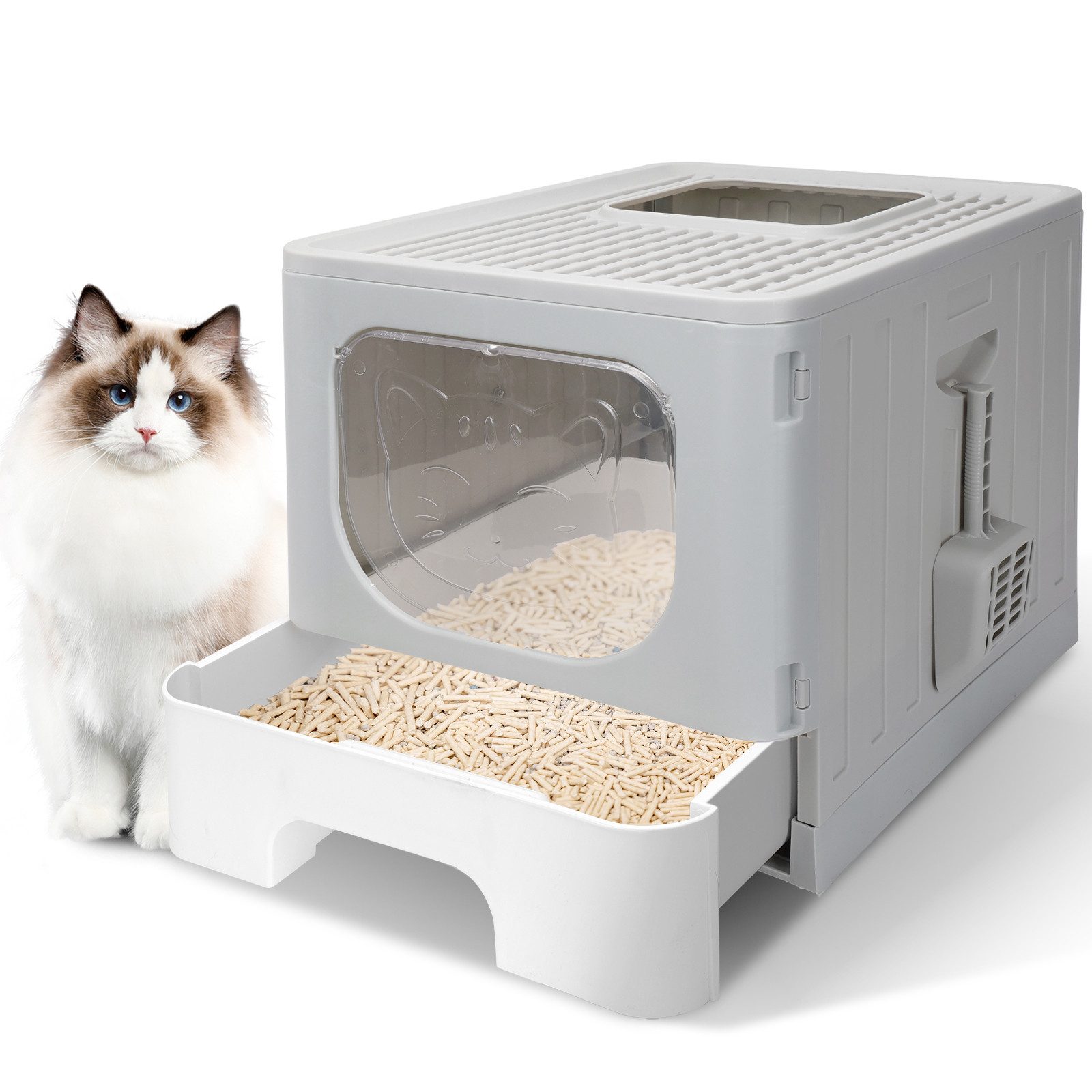 nobleza Katzentoilette Katzentoilette mit Deckel Katzenklo Katzen günstig online kaufen