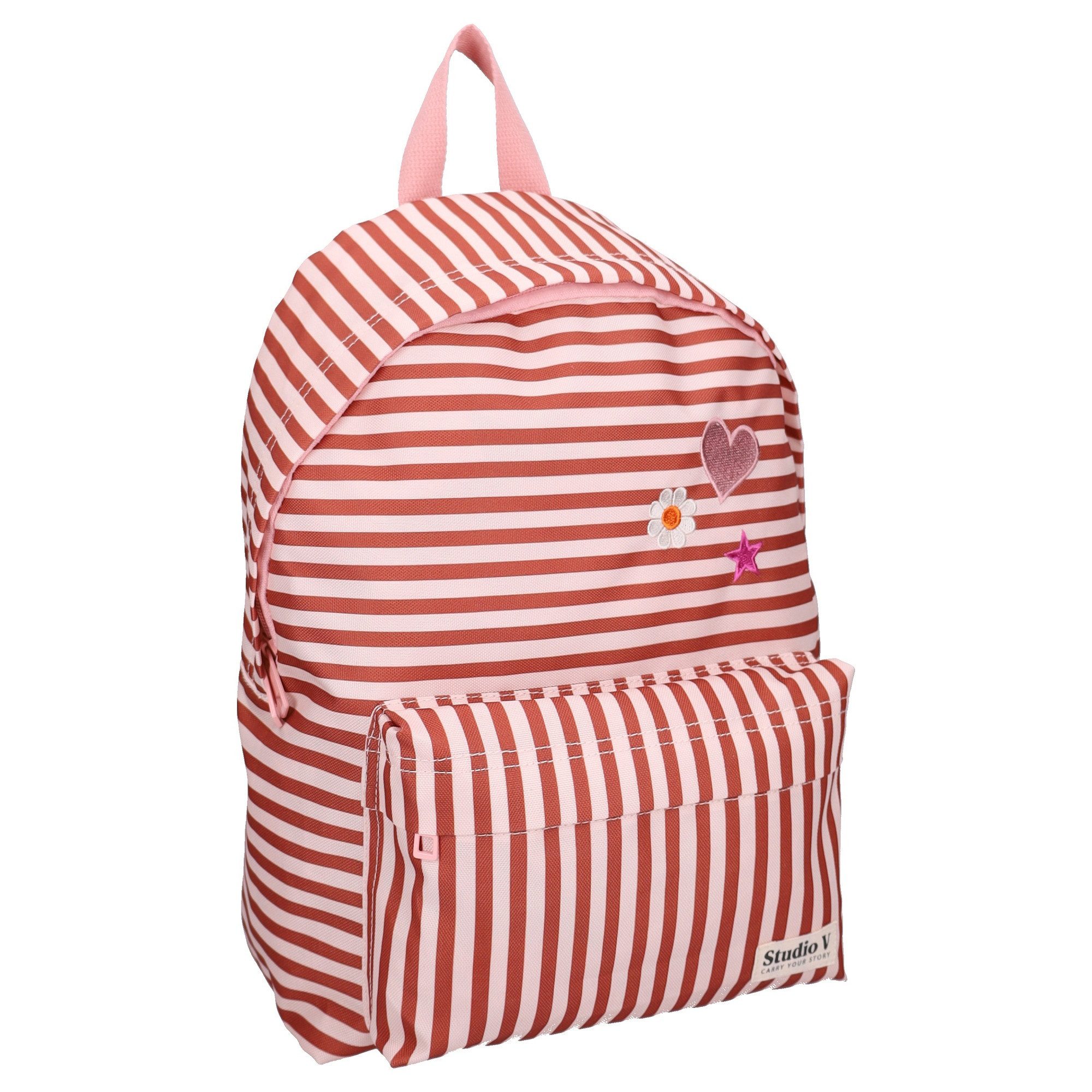 Studio V Rucksack All Striped Up Schulrucksack Kinder Freizeitrucksack Streifen Muster
