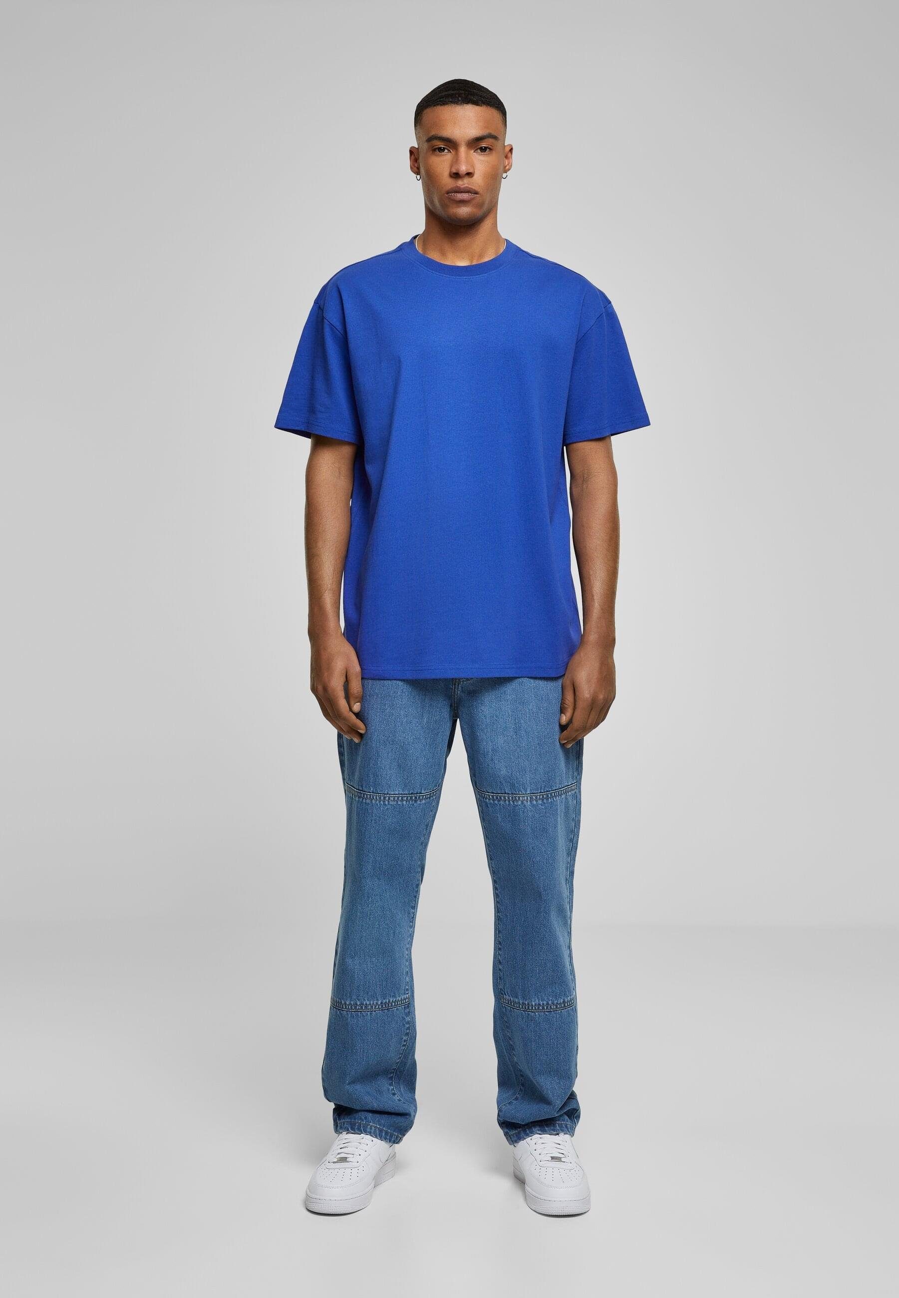 Tee URBAN CLASSICS T-Shirt Herren (1-tlg) Oversized hibiskuspink Heavy