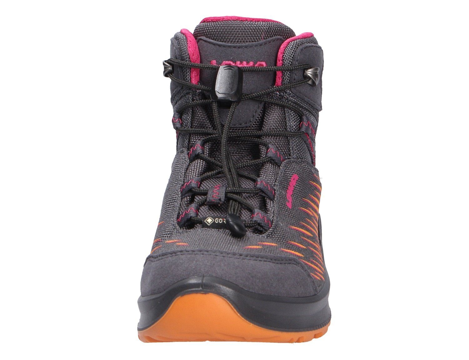 graphit/beere Lowa ZIRROX MID Robuste JUNIOR Qualität GTX Schnürschuh