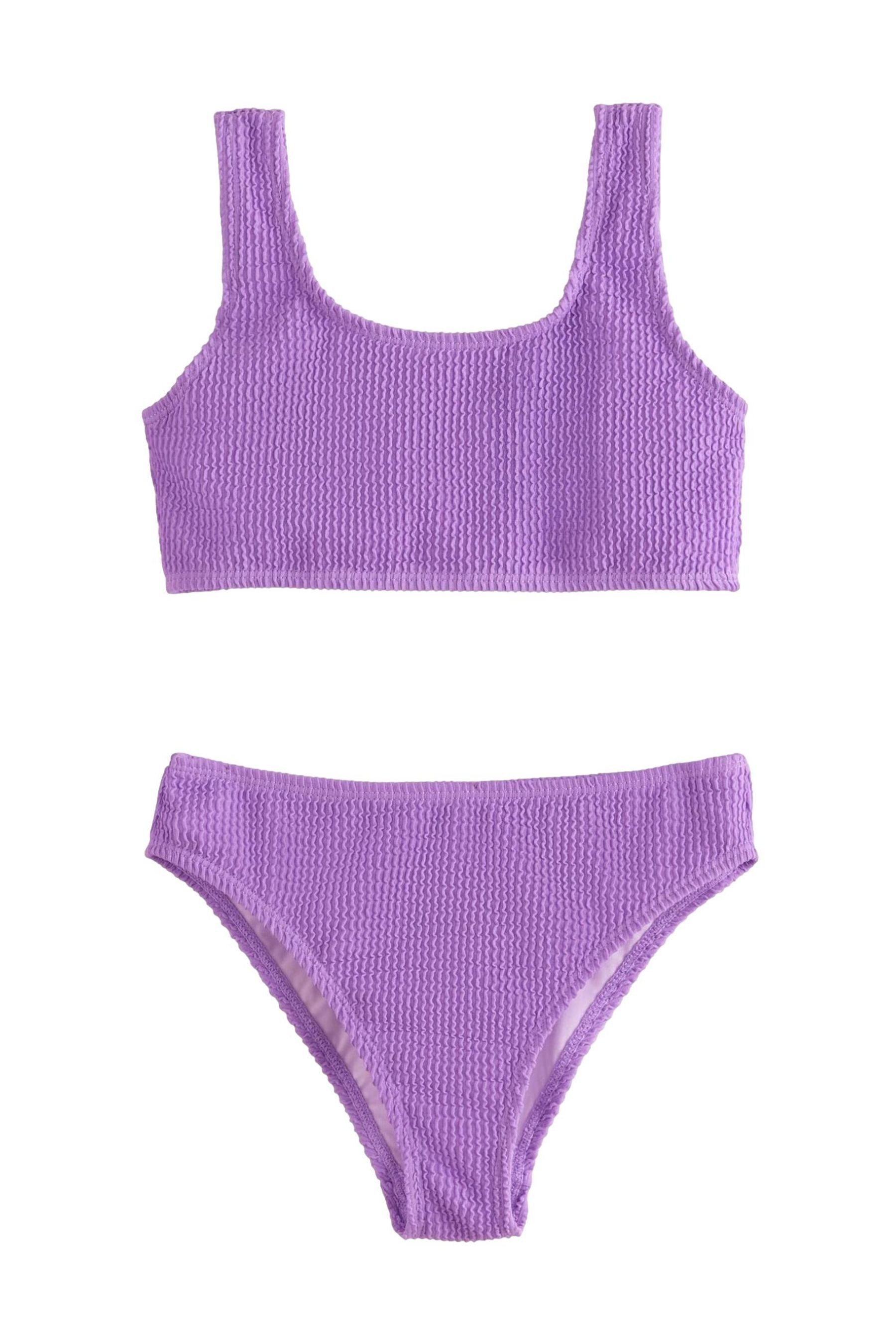 LIPSY Bustier-Bikini Lipsy Bikini mit U-Ausschnitt und Struktur (2-St)