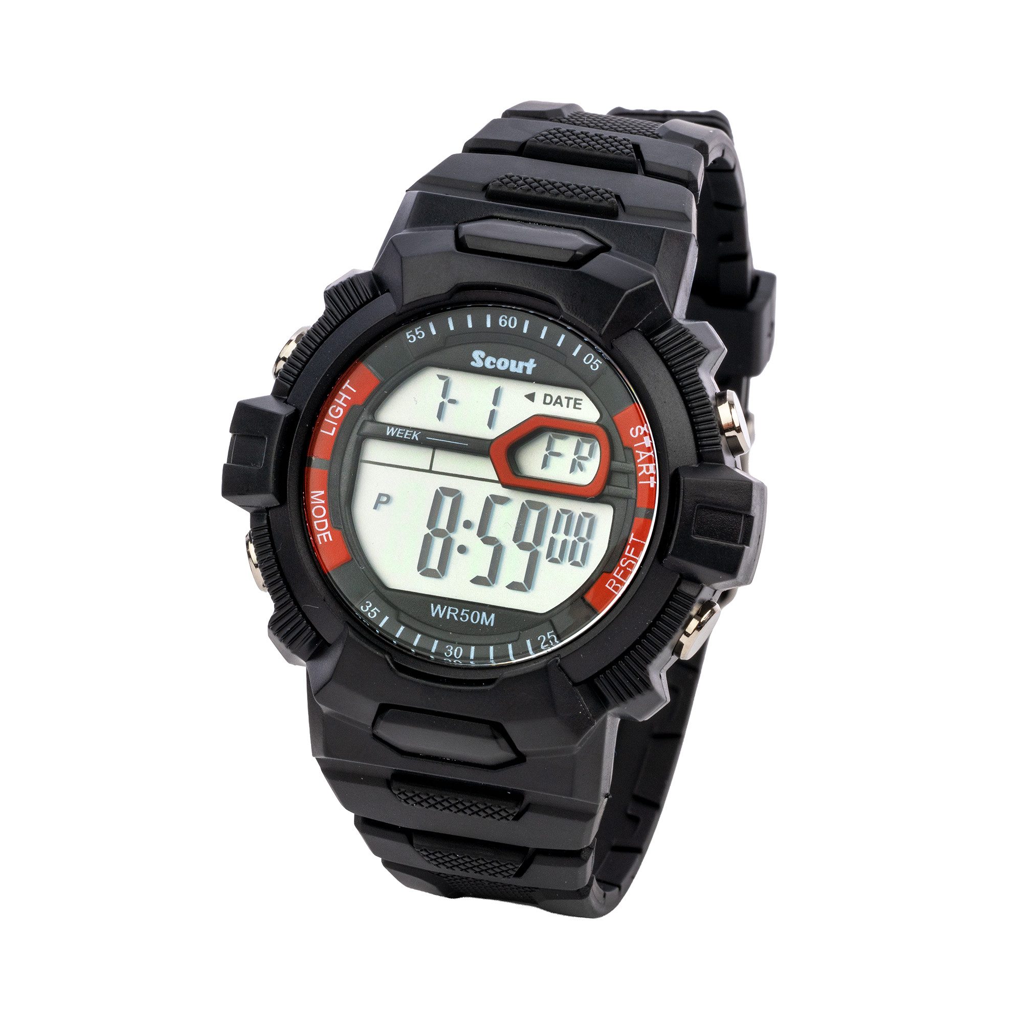 Scout Chronograph The Digi 165000001, Armbanduhr,Quarzuhr, Kinderuhr,Mädchen,Jungen,Geschenkidee,Jugendliche – Bild 3 von 3