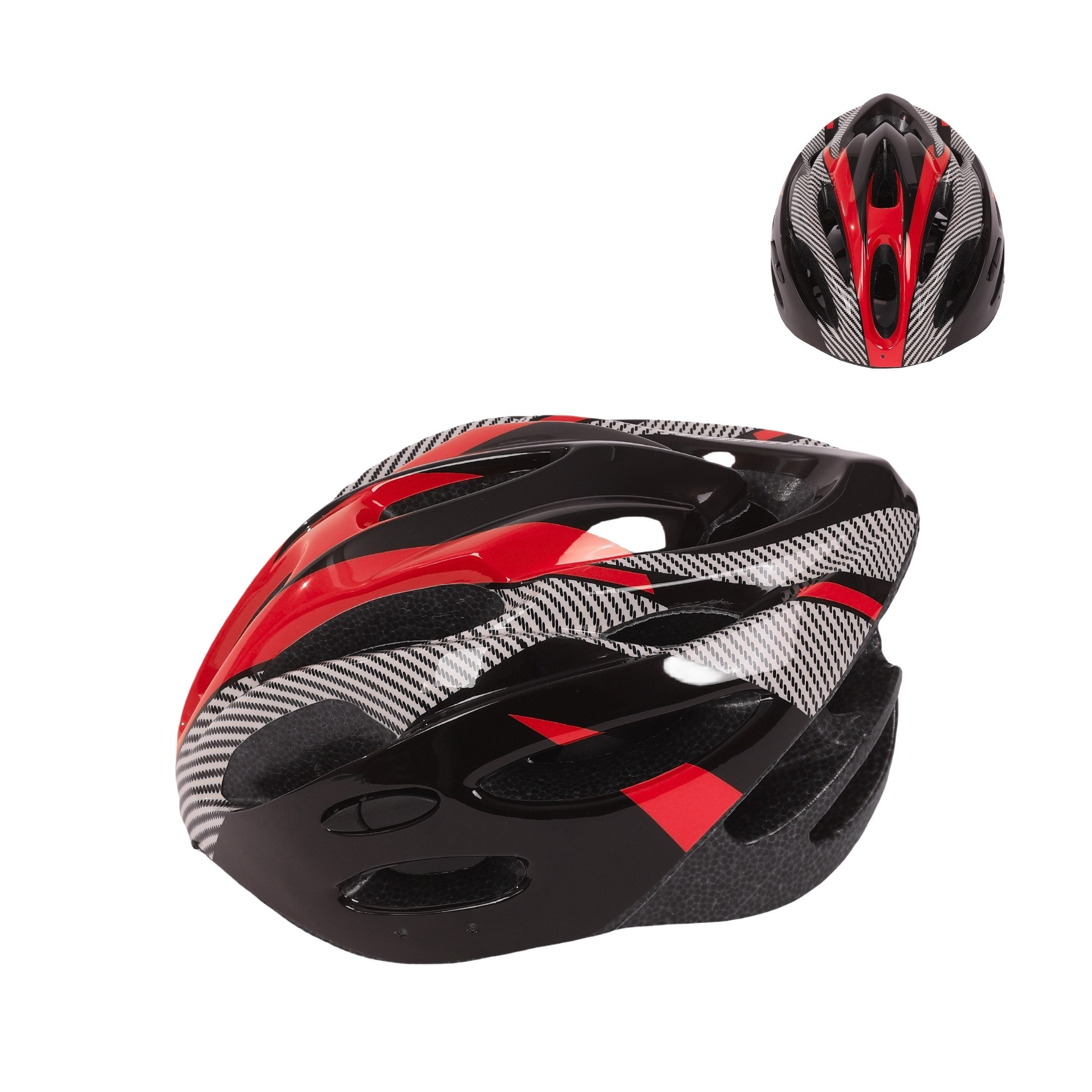 Endless Schutzhelm EL1049 Fahrrad- & Skatehelm – Verstellbar, Belüftet, Carbon Grau (Einzelartikel, 1 Stück), Stoßabsorbierende EPS-Schale