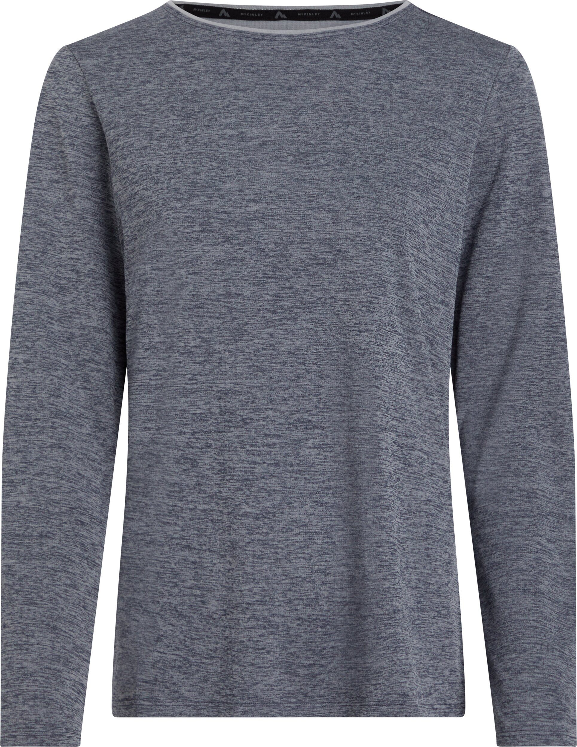 McKINLEY Langarmshirt Da.-Langarmshirt Hunu LS W 906 MELANGE/NAVY günstig online kaufen