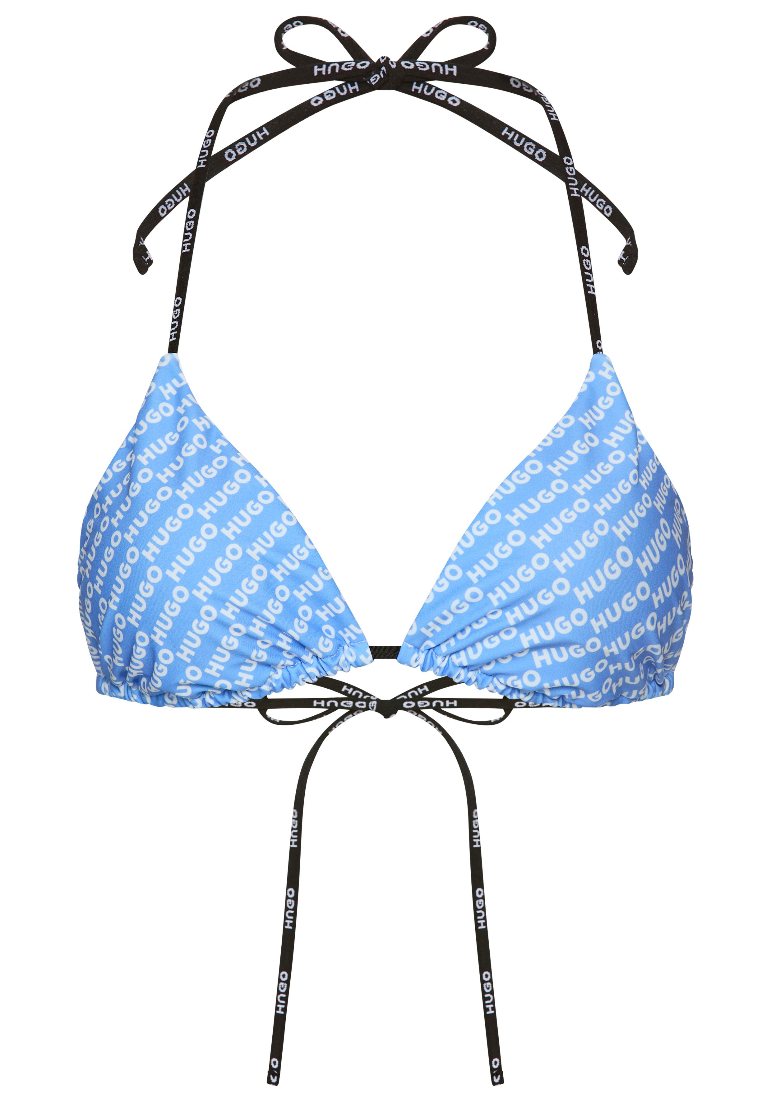 HUGO Triangel-Bikini-Top, herausnehmbare Polster, Band mit Lgoprint günstig online kaufen