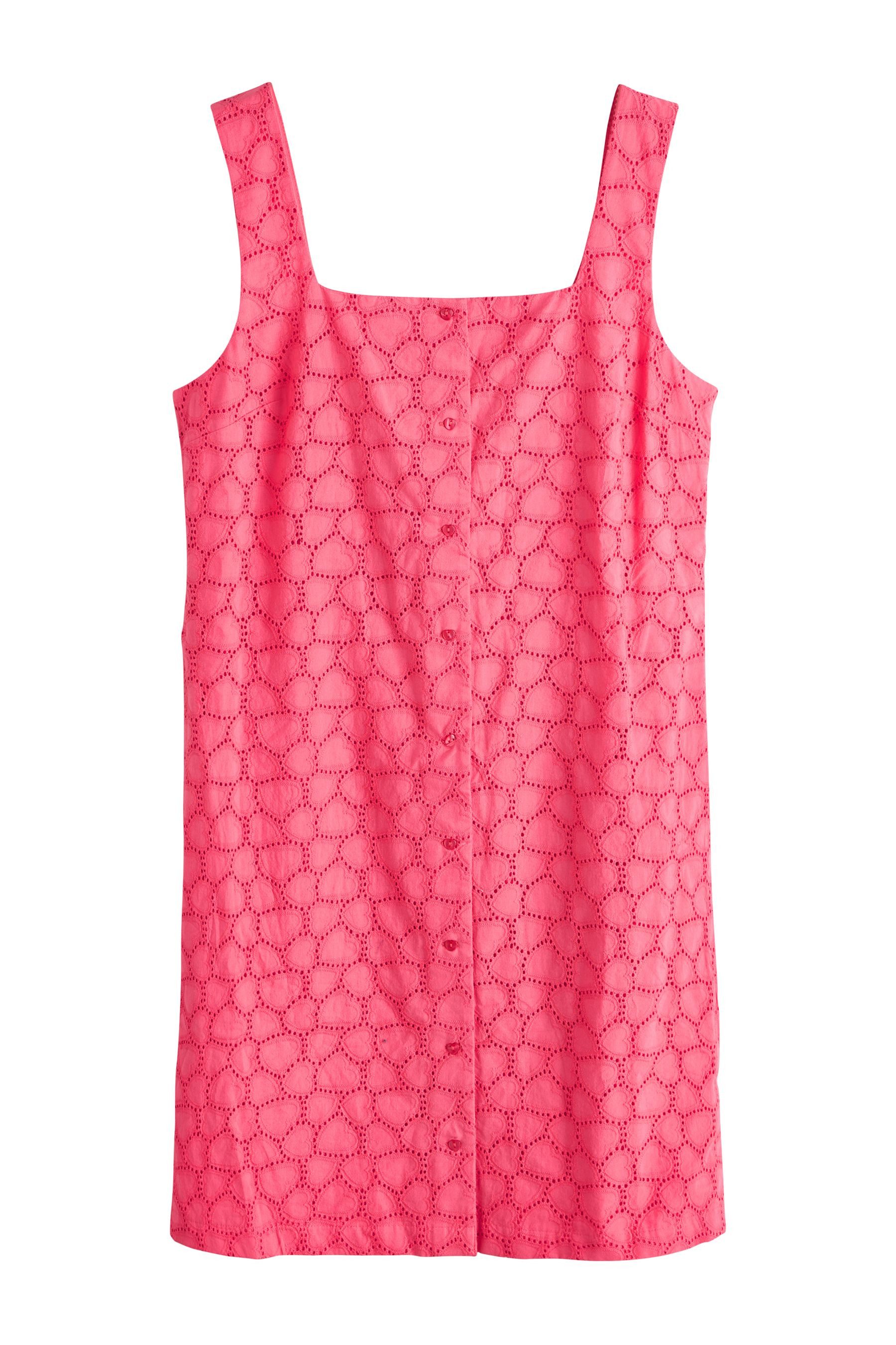 Next Minikleid Mini-Etuikleid mit Knopfleiste, eckiger Ausschnitt (1-tlg)