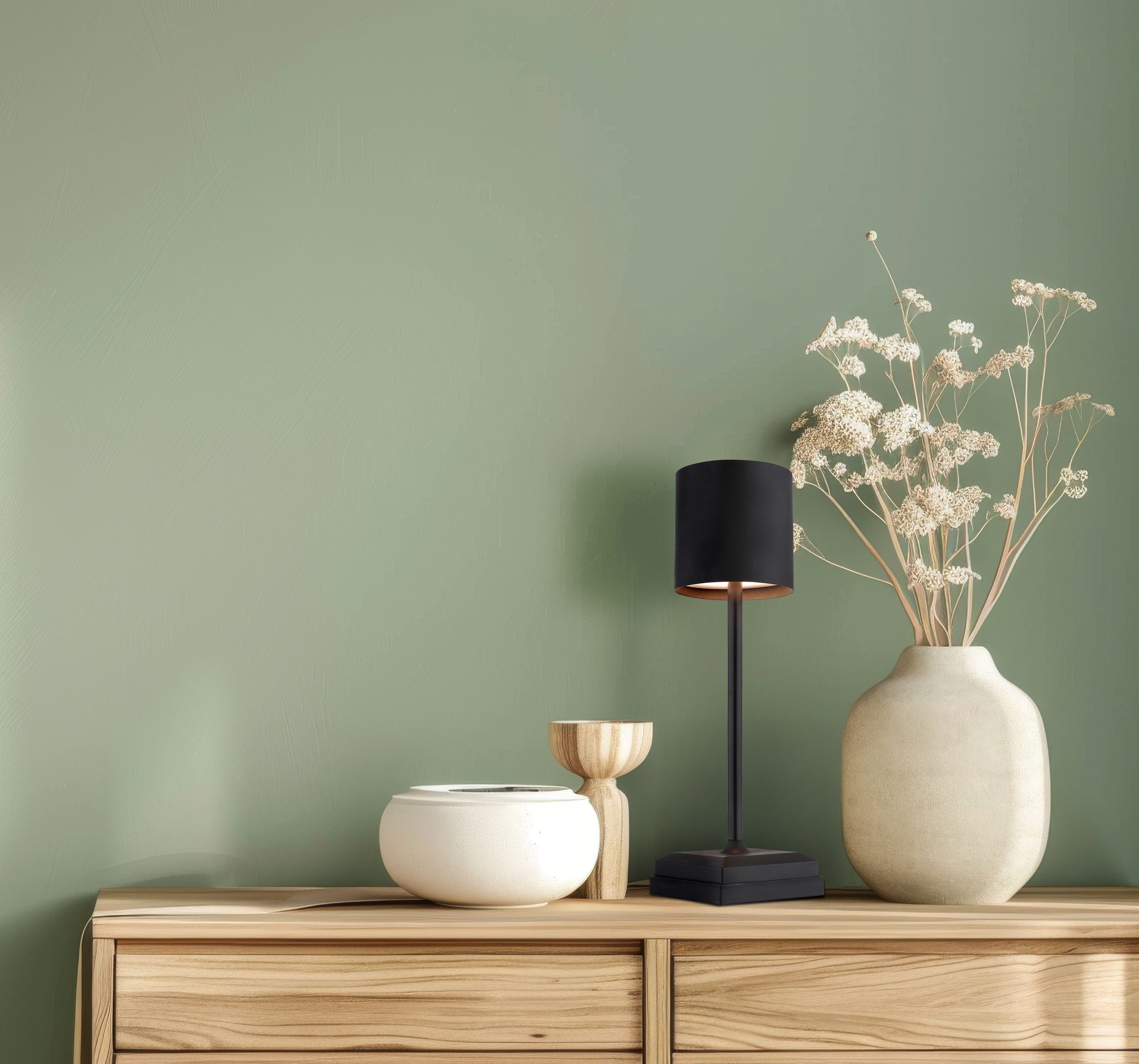 GLOBO LIGHTING Tischleuchte DIXON, LED fest integriert, Extra-Warmweiß, Tischlampe Nachttischlampe Deko-Tischleuchte Schlafzimmer
