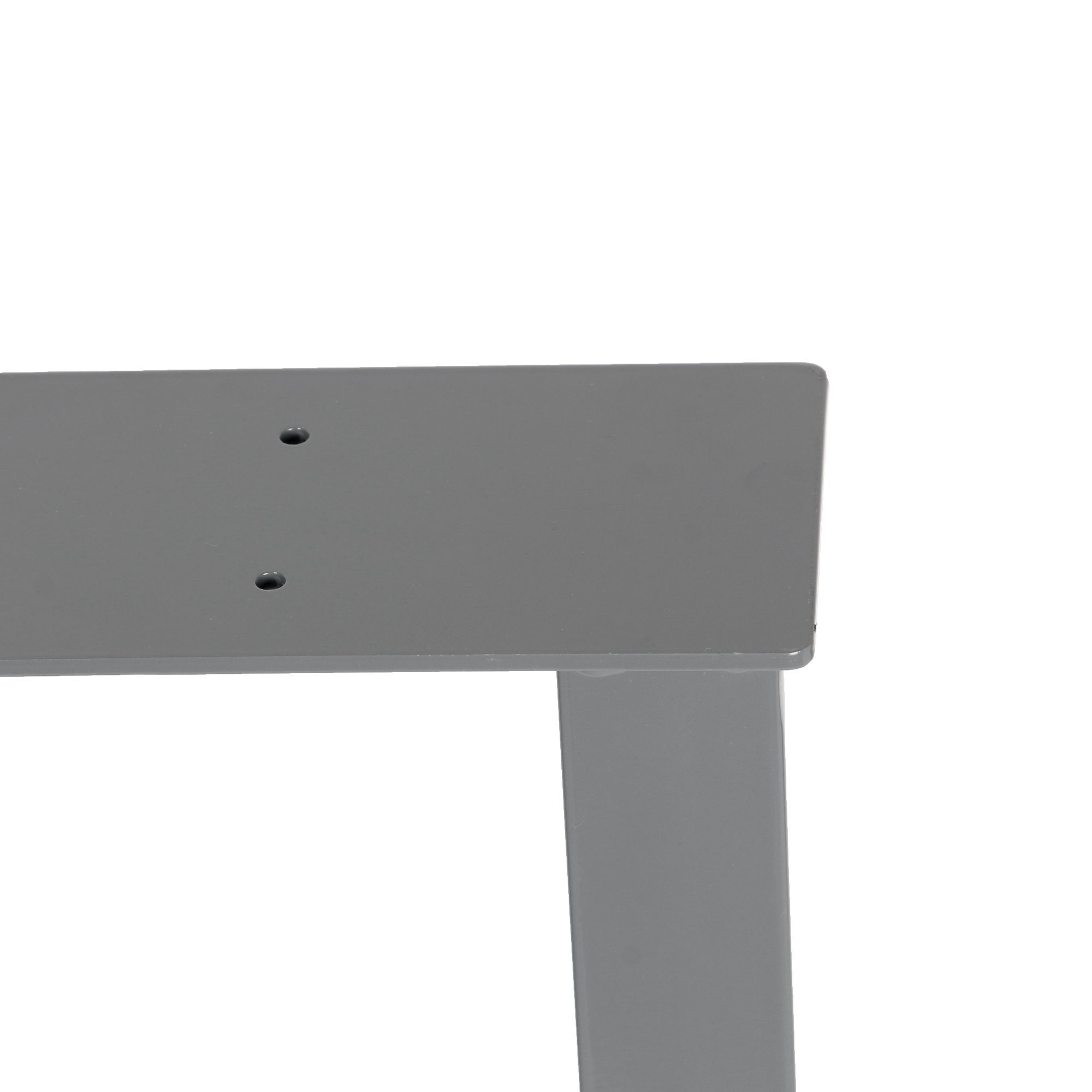 x Design 2 und (BxHxT, Steelboxx Tischkufen Tischgestelle 43 Montagematerial Set Tischgestell Tischbein 8cm Tischbeine x Lieferumfang: 2er 40