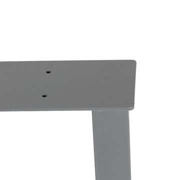 Steelboxx Tischbein Design Tischkufen Tischgestell Tischbeine 2er Set 40 x 43 x 8cm (BxHxT, Lieferumfang: 2 Tischgestelle und Montagematerial